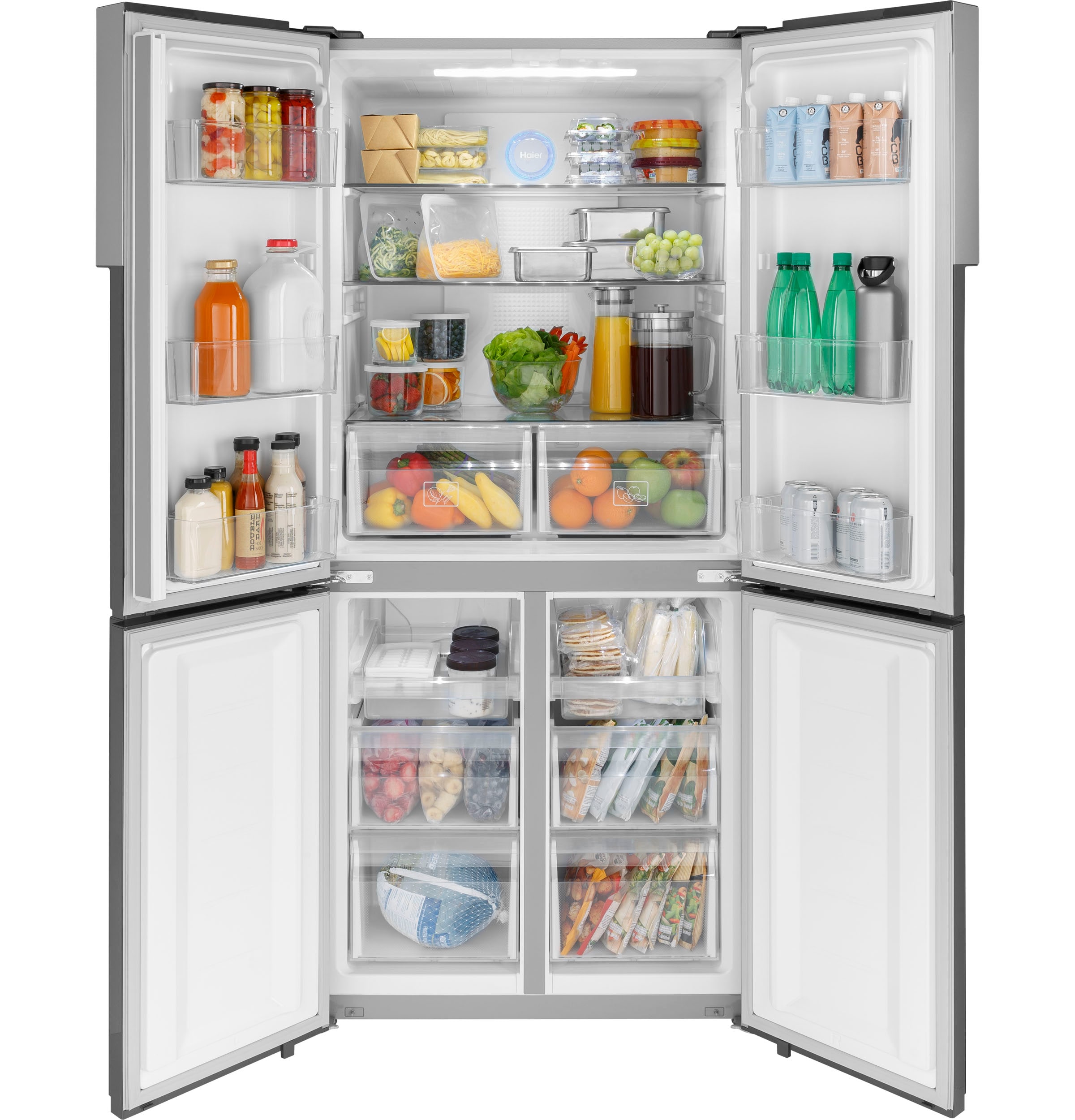 Haier 16.8-cu ft Counter-depth Bottom-Freezer Refrigerator 