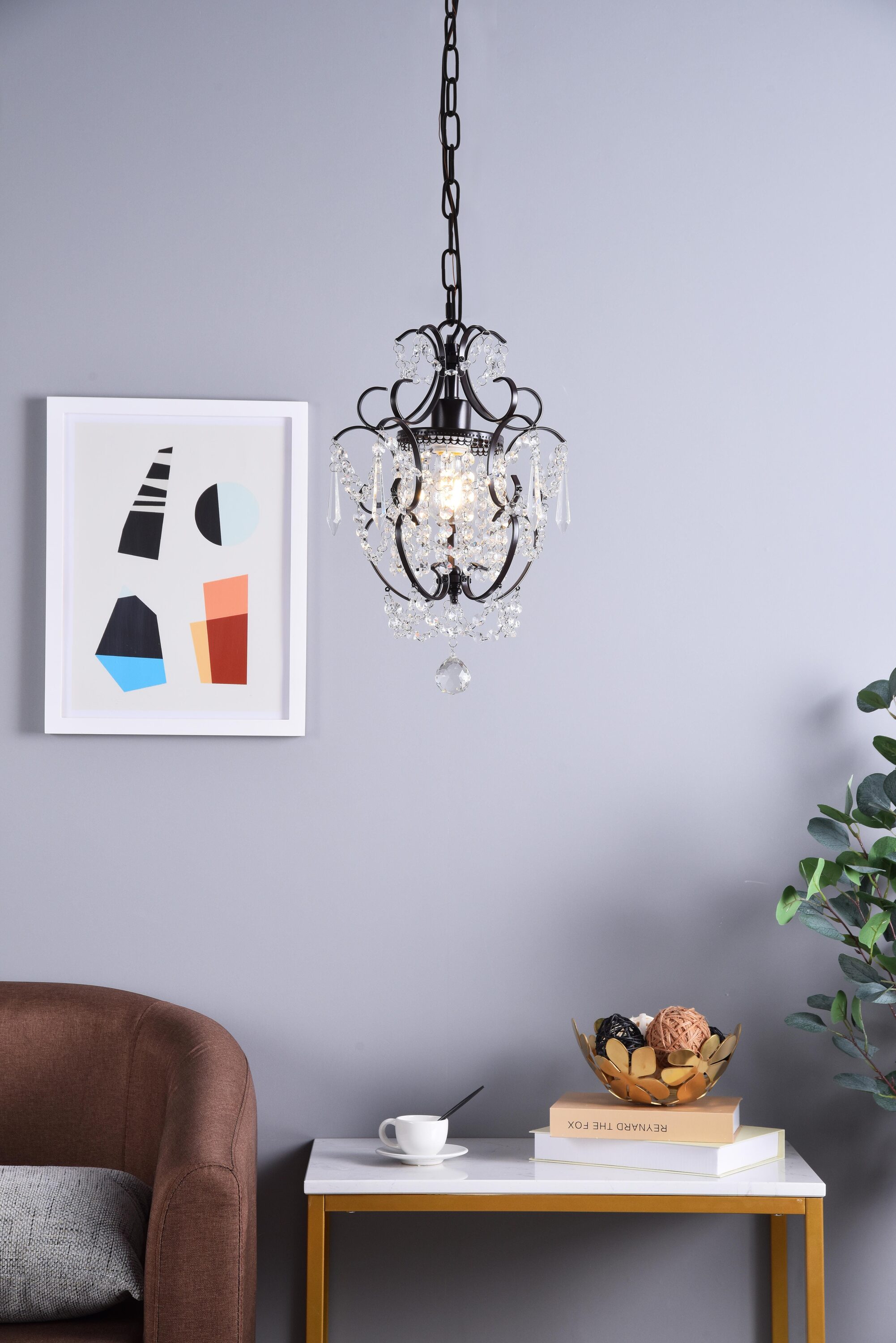 Elegant Decor HFDL15051D11ORB Pendant-Lights - View #2