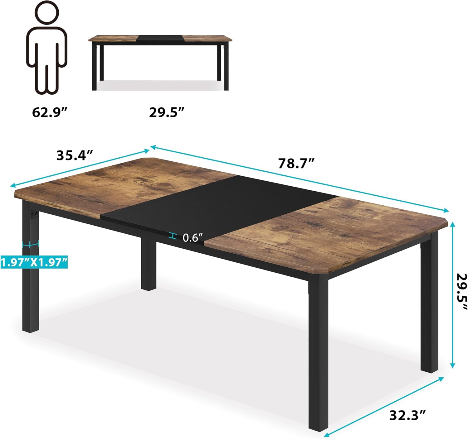 Qeetex LHF-CZ-H591732 Dining-Tables - View #2