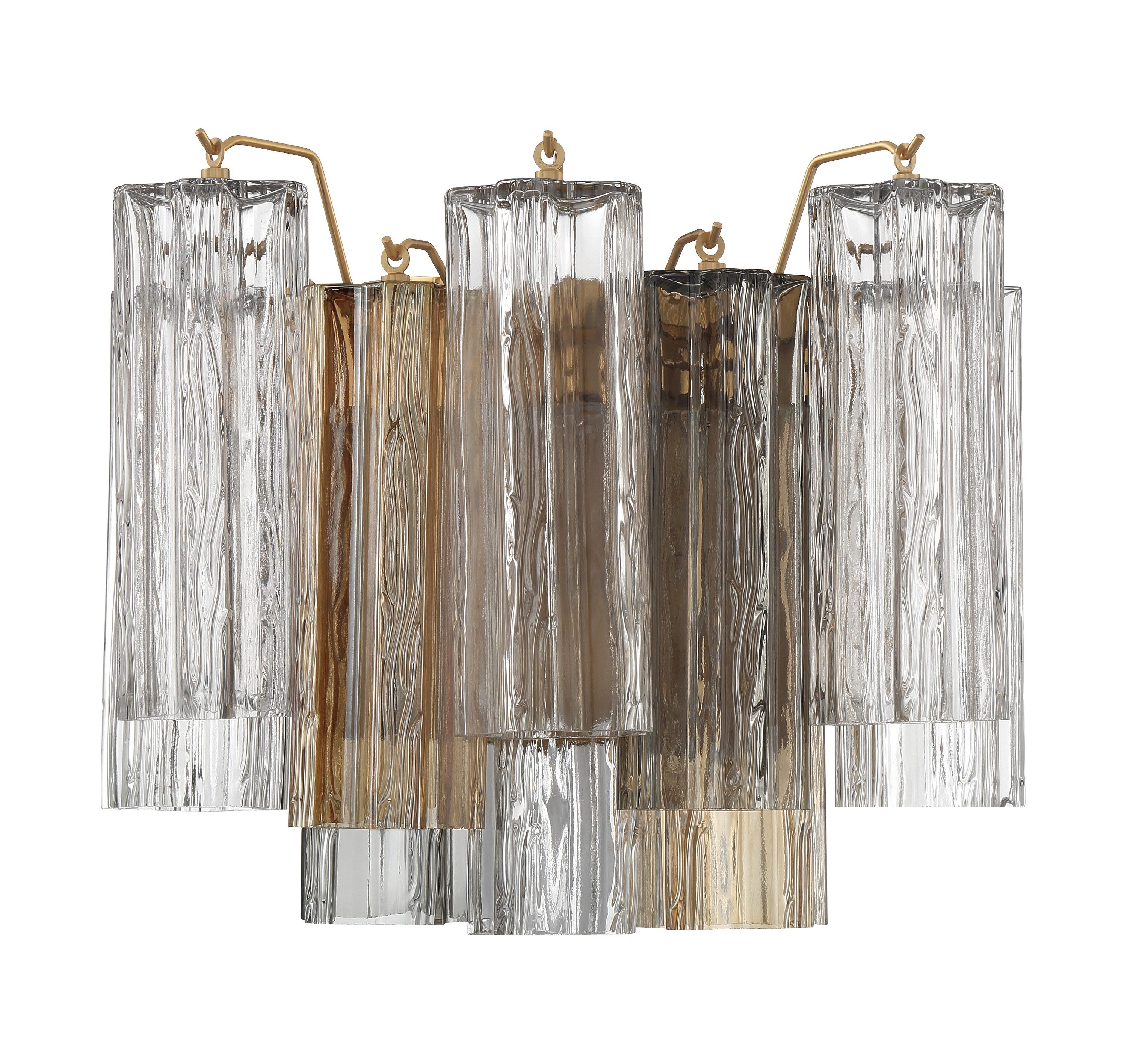 Crystorama ADD-302-AG-AU Addis 14.5-in 2 -Light Antique Brass Modern/contemporary Vanity light