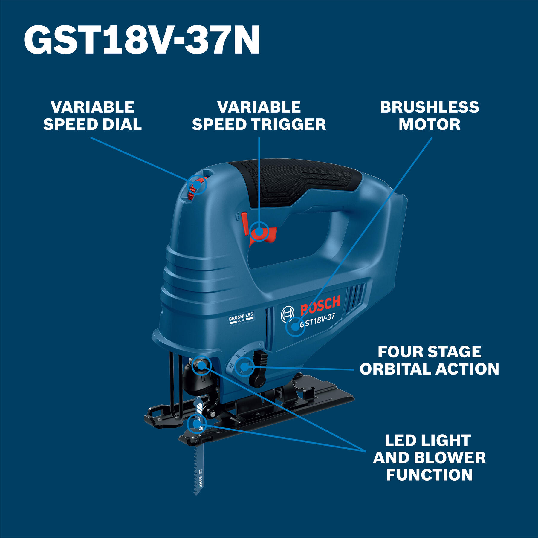 Bosch GST18V37N c100075 - View #2
