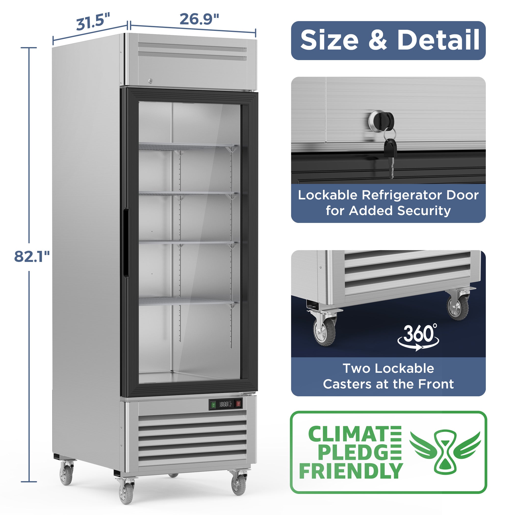 Coolake MR-23G Commercial-Refrigerators - View #7