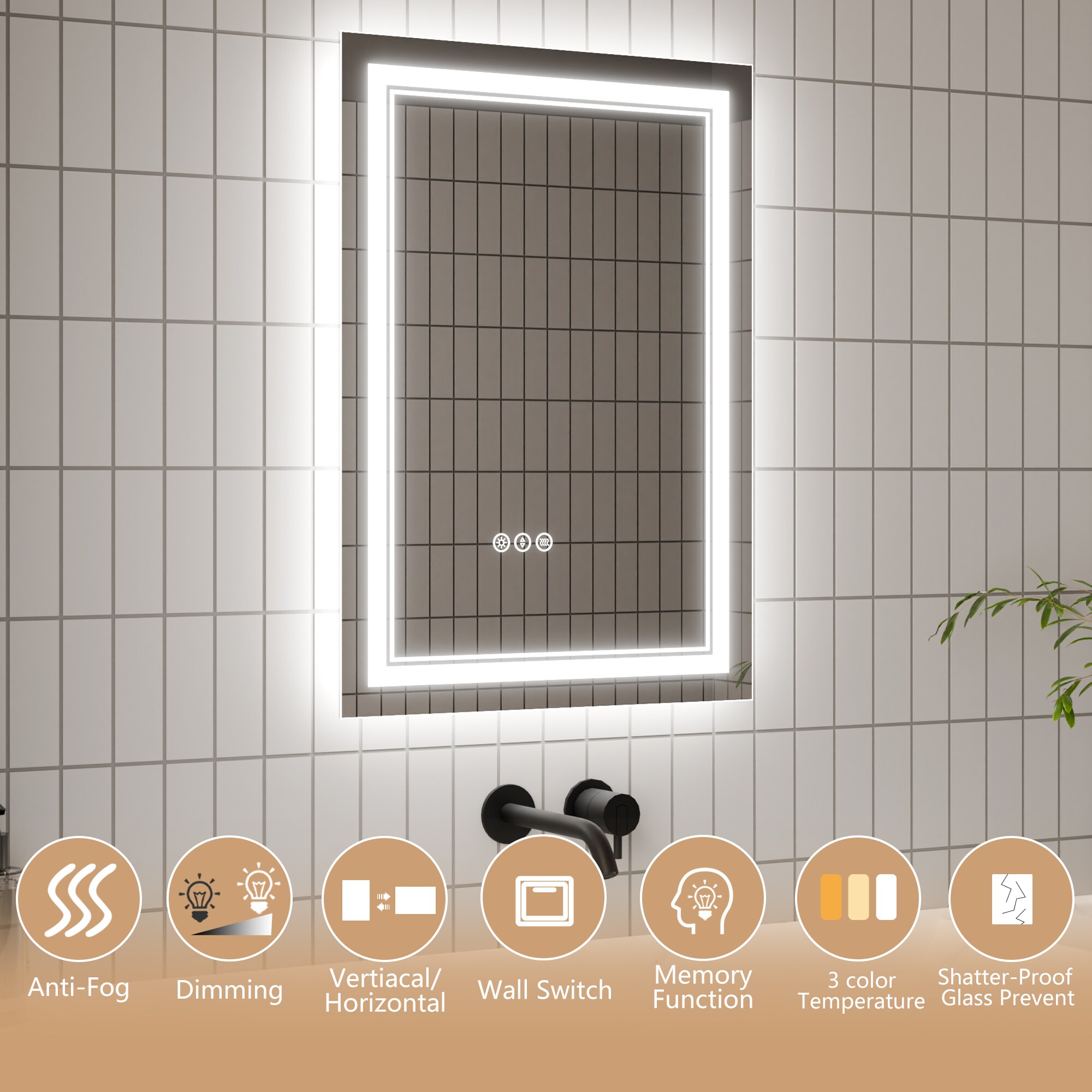 CASAINC JS-2030-2-X-E-WEIFEI Framed-Bath-Mirrors - View #11