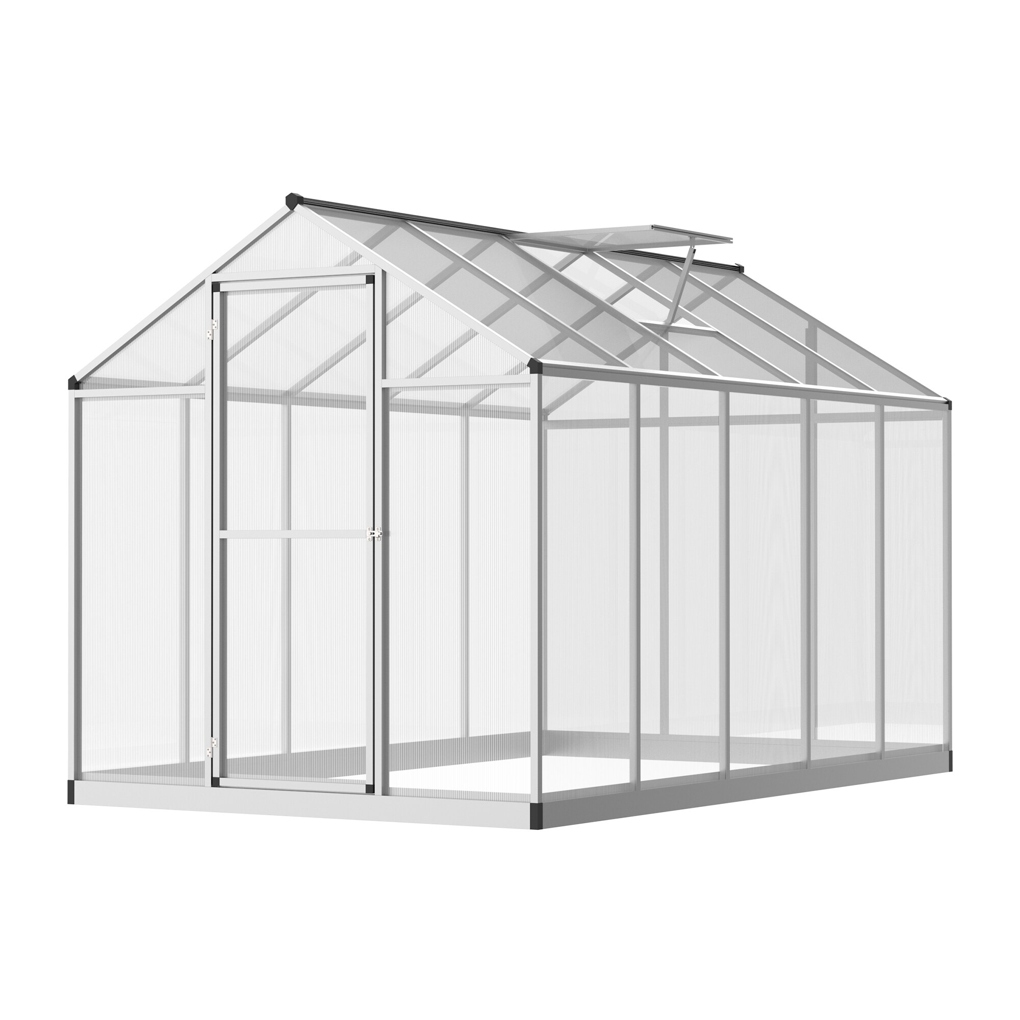 Outsunny 10-ft L x 6-ft W x 6.4-ft H Clear Greenhouse at Lowes.com