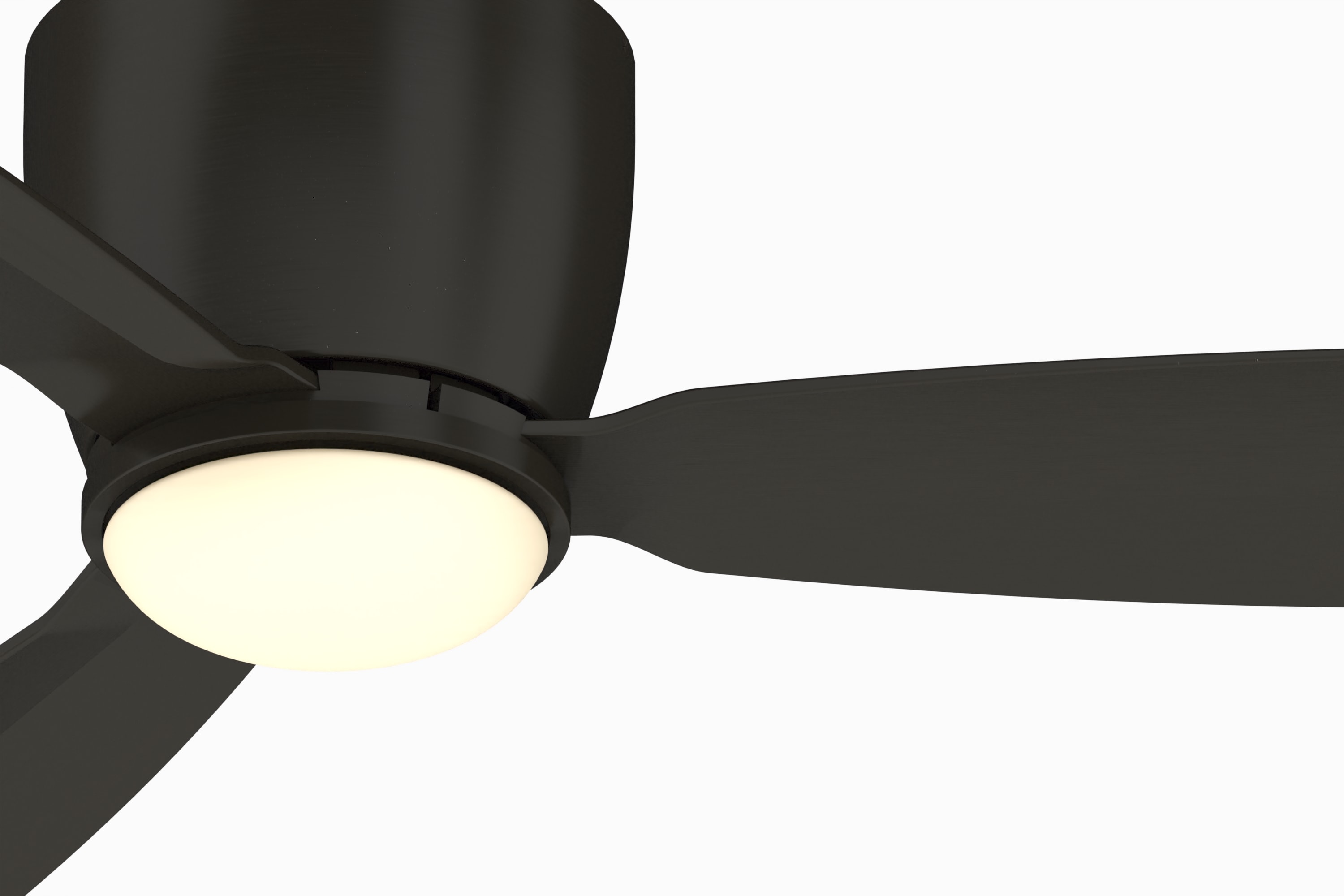 Embrace 52'' Dark Bronze Low Profile Smart Ceiling Fan with LED Light