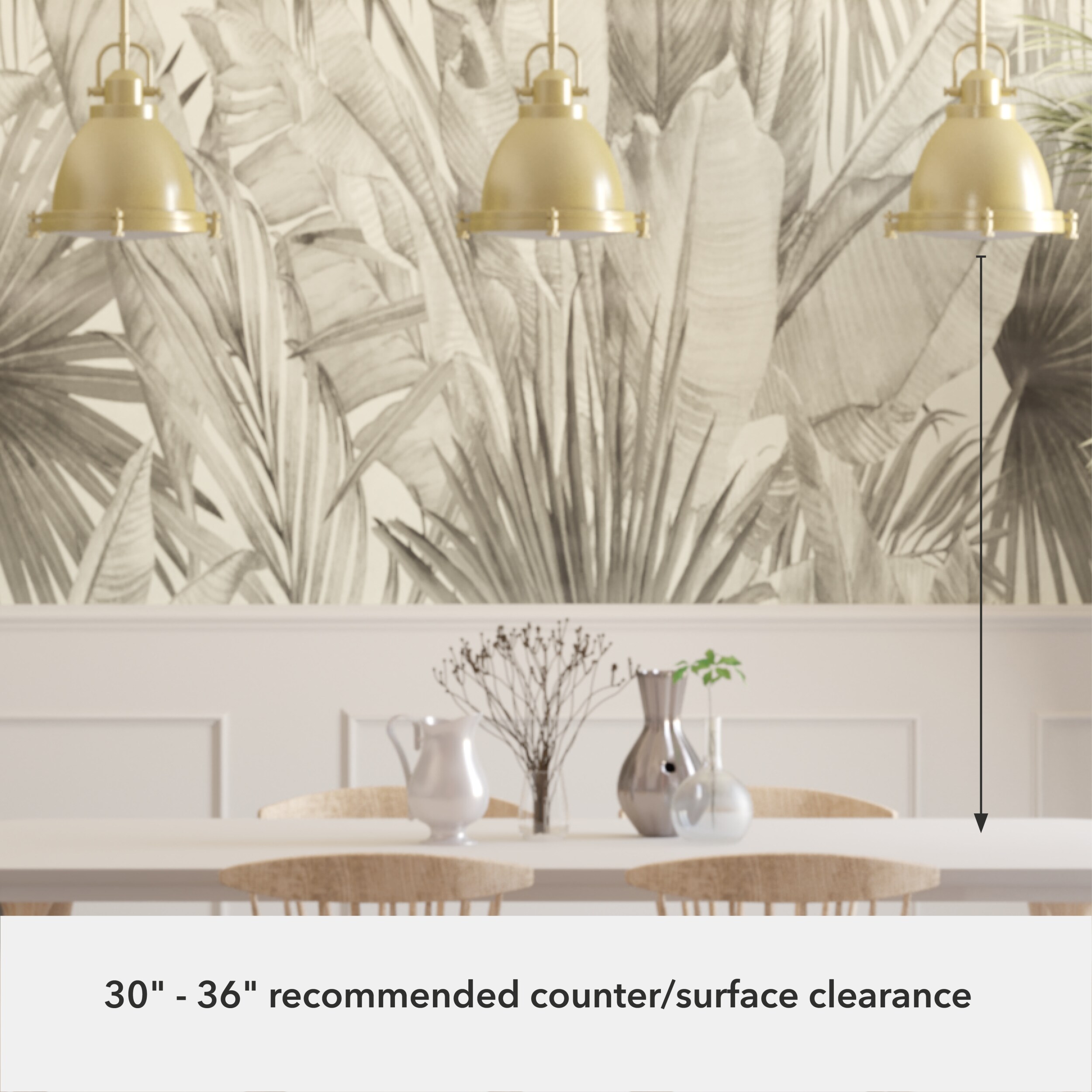 Modern Brass and Clear Glass Dome Pendant Light