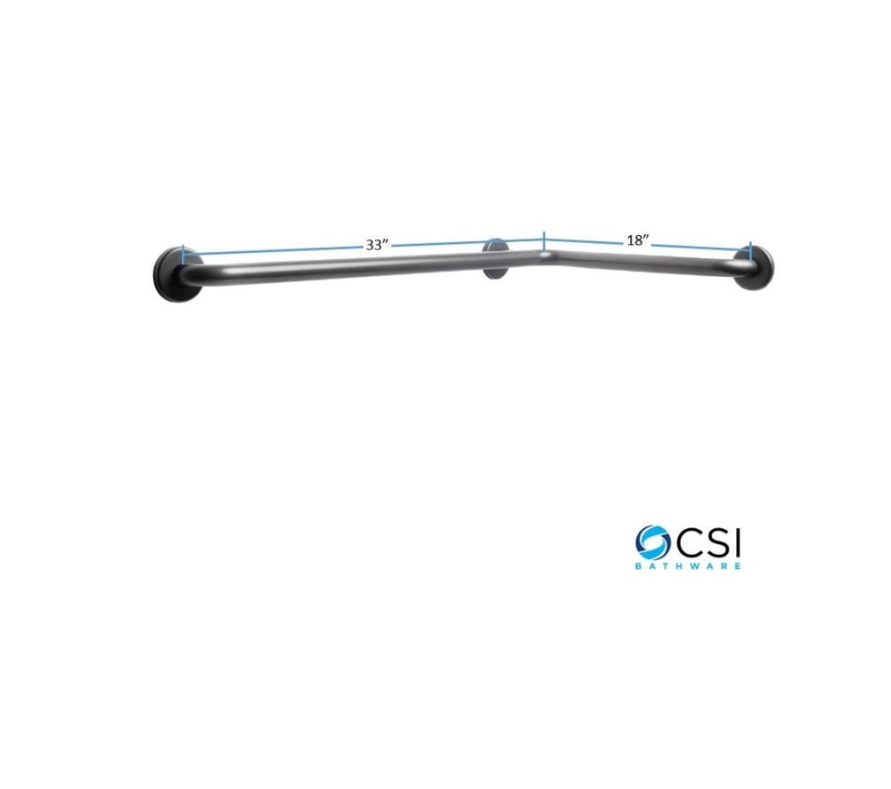 CSI Bathware BAR-HA1833-TW-125-MB Grab-Bars - View #2
