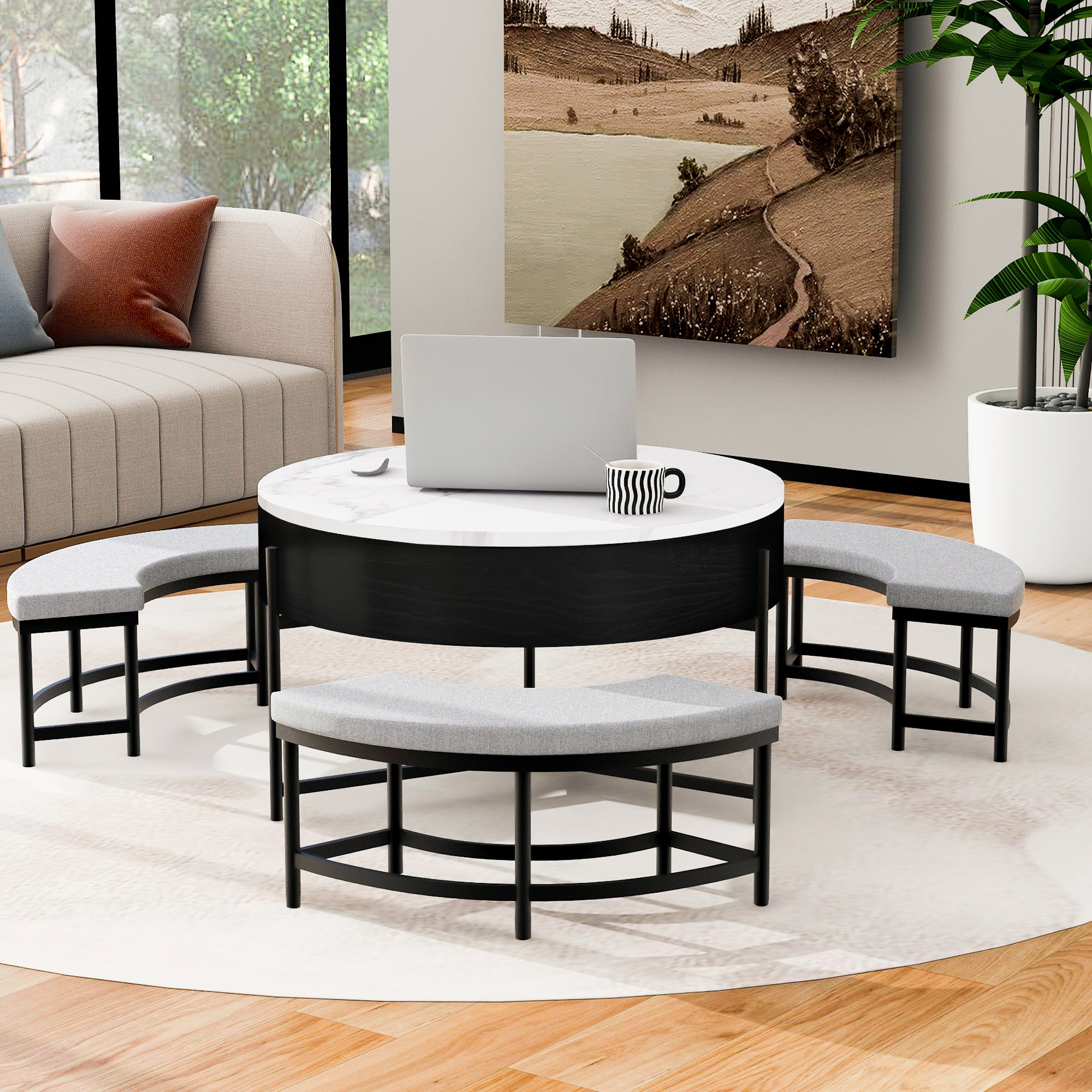 ModernLuxe L3P-CH265770AAB Coffee-Tables - View #6