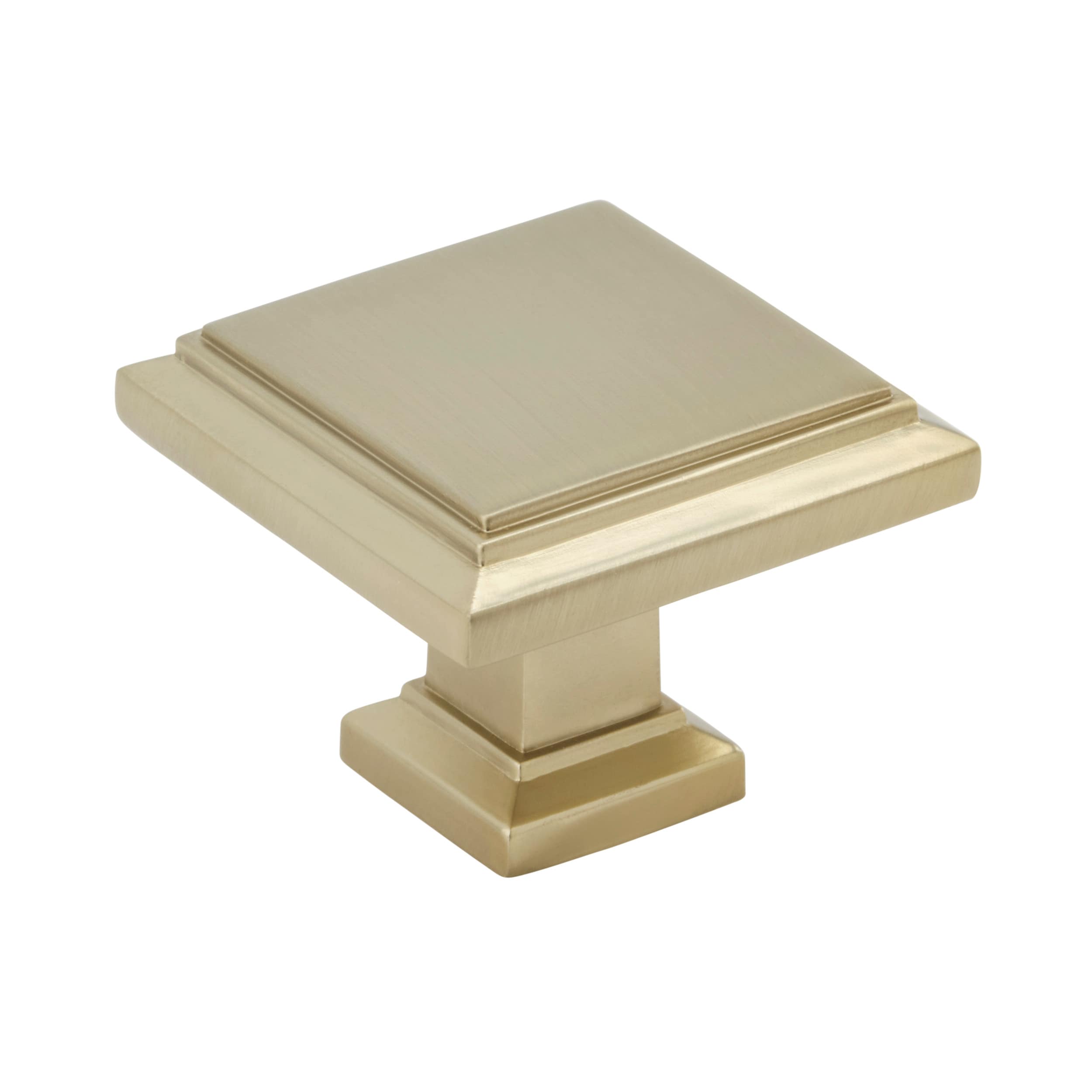 Amerock BP36758BBZ Appoint 1-1/4-in Golden Champagne Square Traditional Cabinet Knob