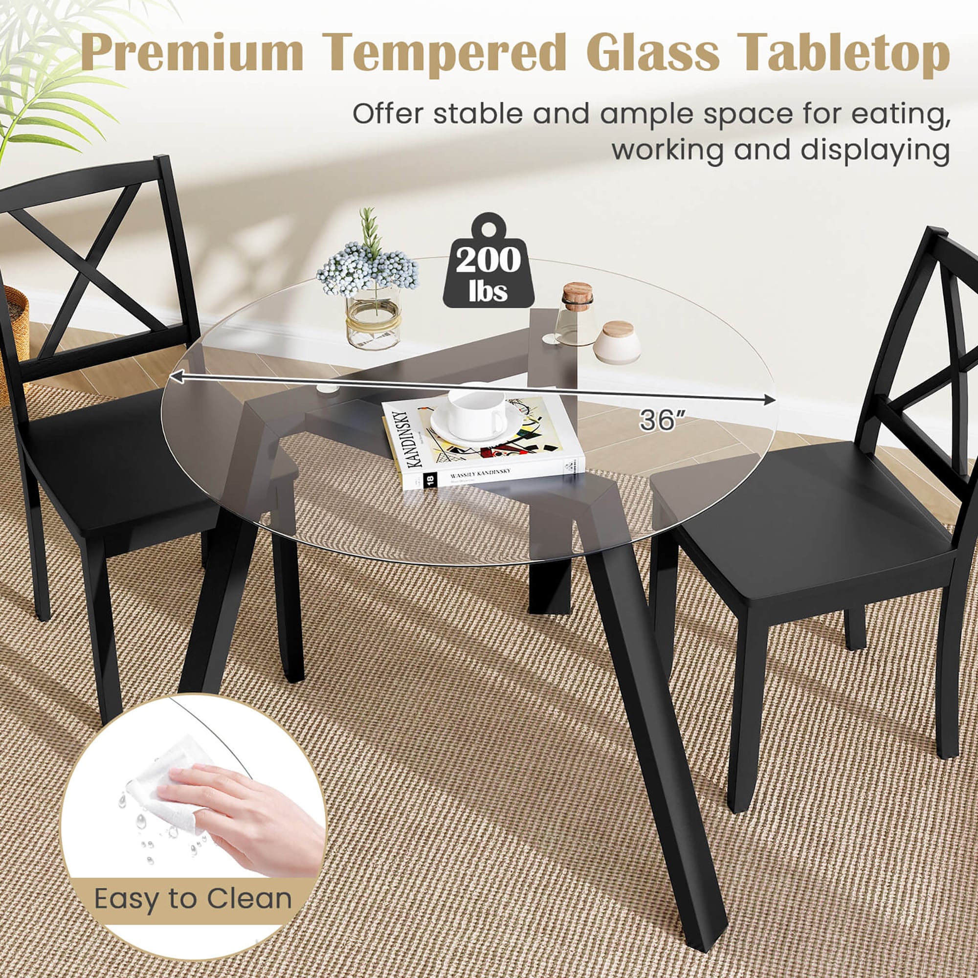 Costway HCST03055 Dining-Tables - View #6