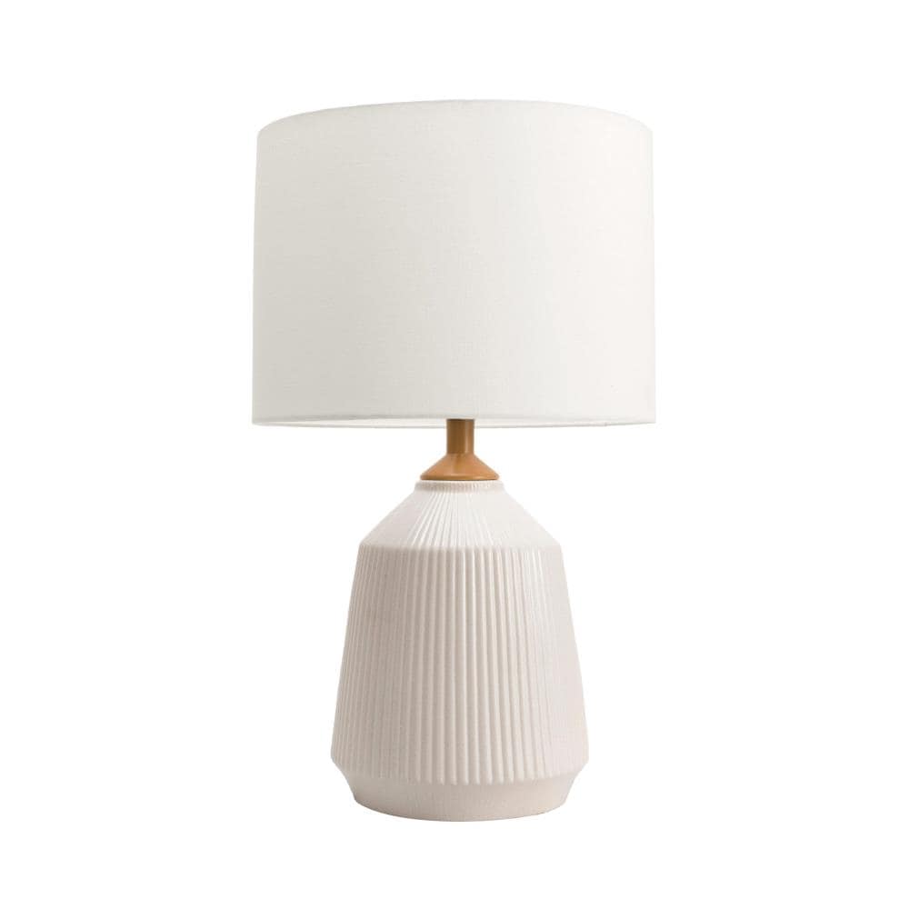 nuLOOM 24-in Cream Table Lamp with Linen Shade