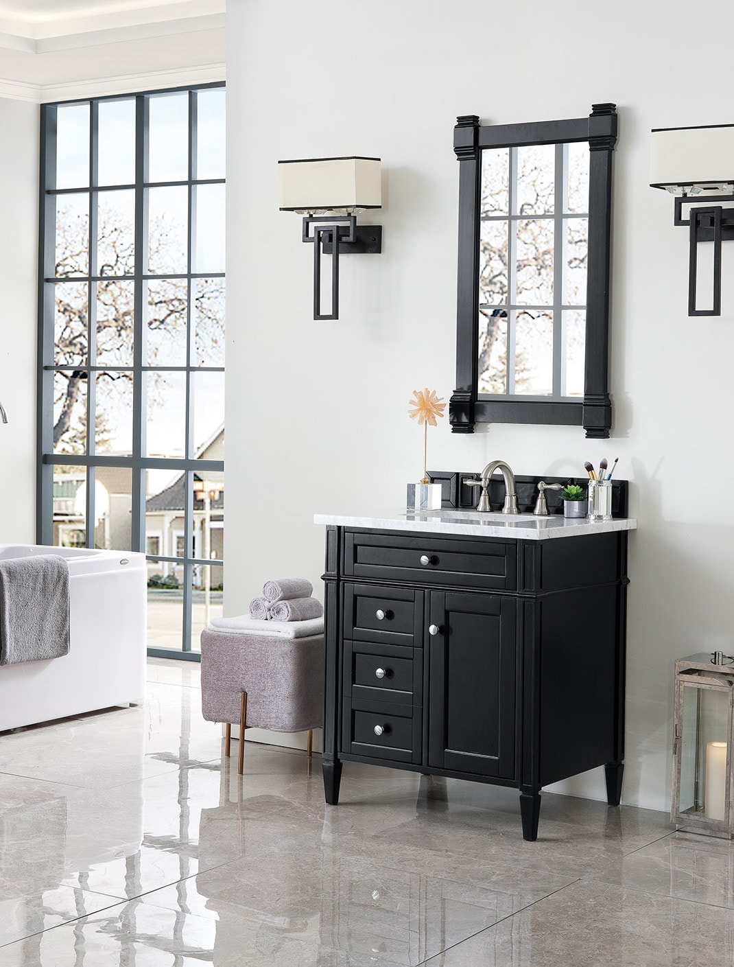 James Martin Vanities 650-V30-BKO-3CAR Bath-Vanity-Combo - View #3