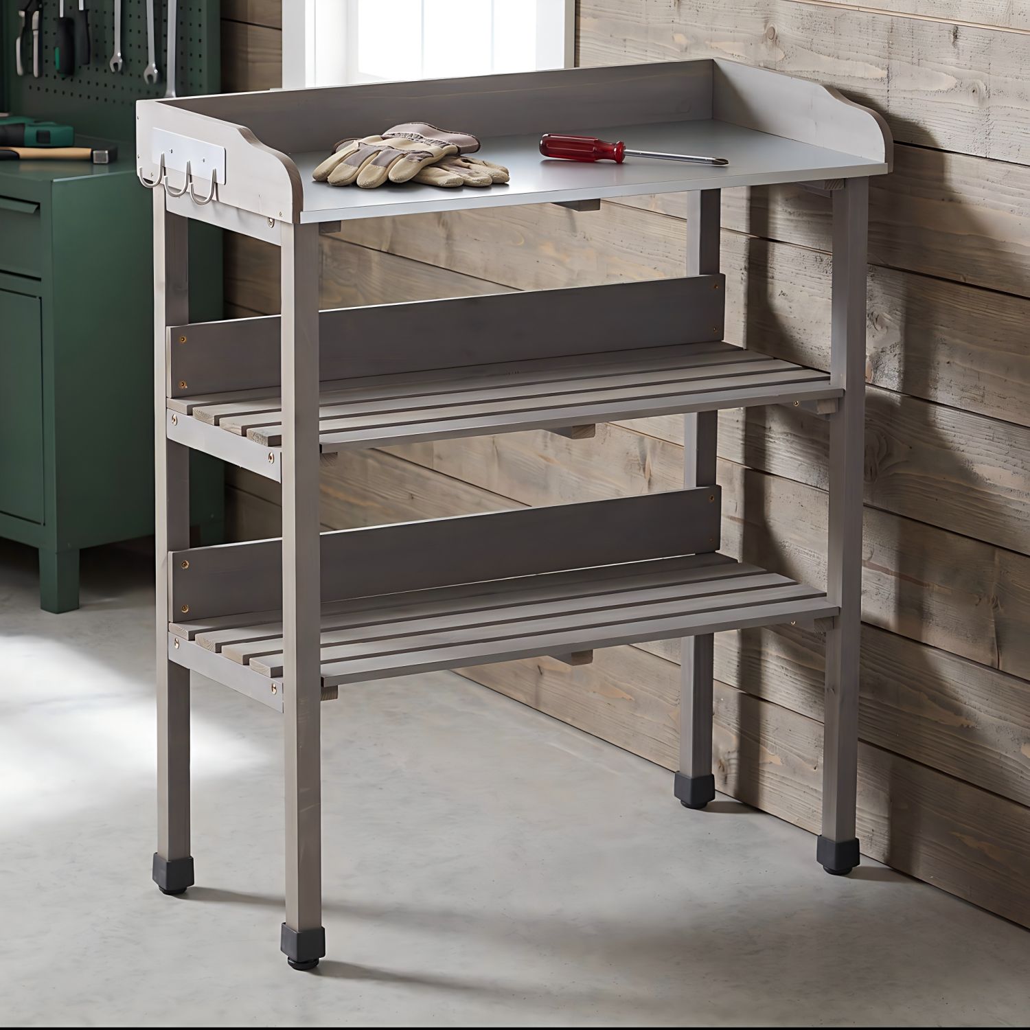 Blisstyle Premium Rectangle Outdoor Counter Table 14.5-in W x 30-in L