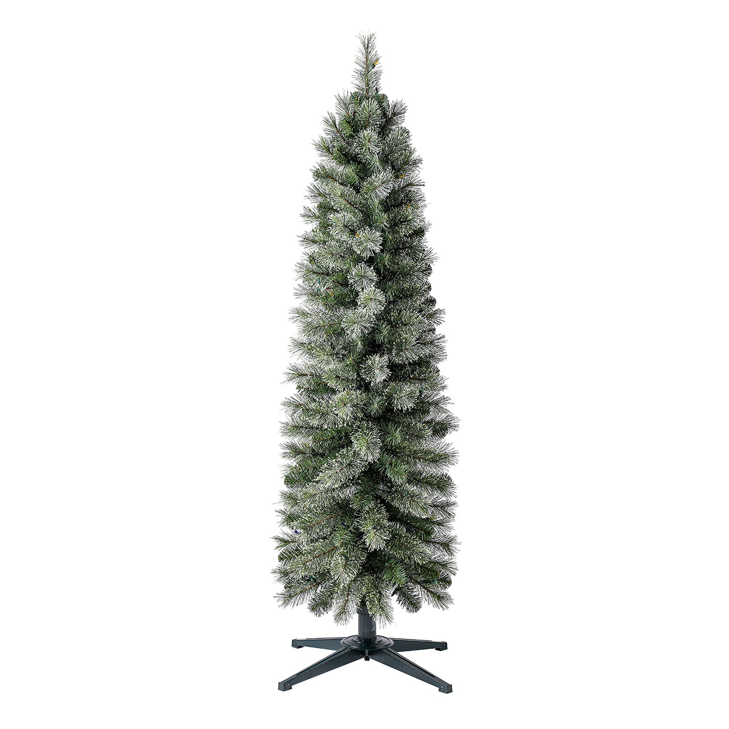 5-Foot Multi-Color Pre-Lit Pencil Pine Christmas Tree