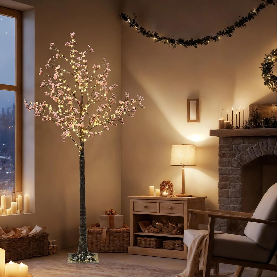 LuxenHome WHHD2437 Artificial-Christmas-Trees - View #7