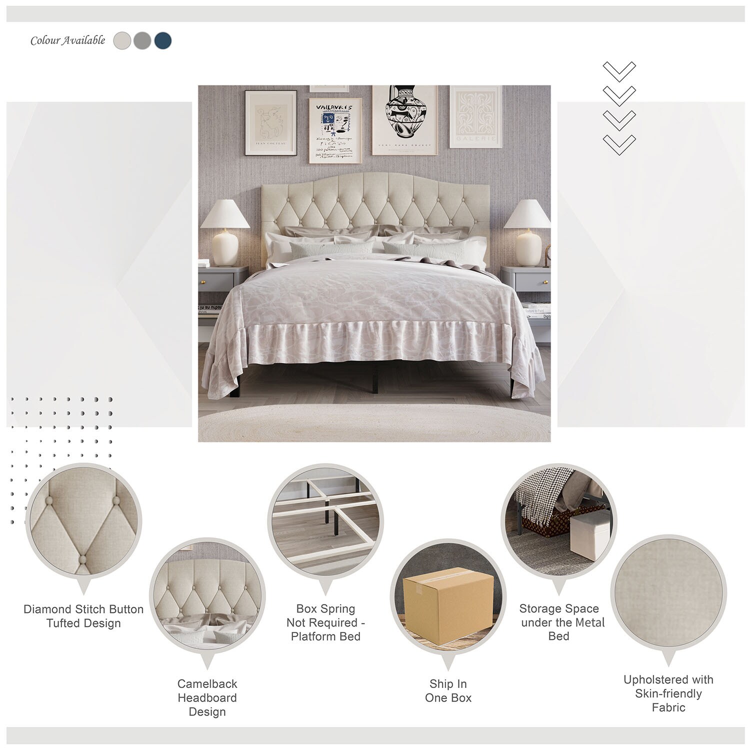 CasePiece C8389TPL-BK-PU beds - View #6