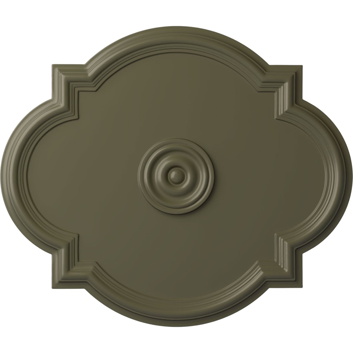 Ekena Millwork CM24WAPTF Waltz 20.5-in W x 24-in L Painted Turtle Polyurethane Whole Ceiling Medallion