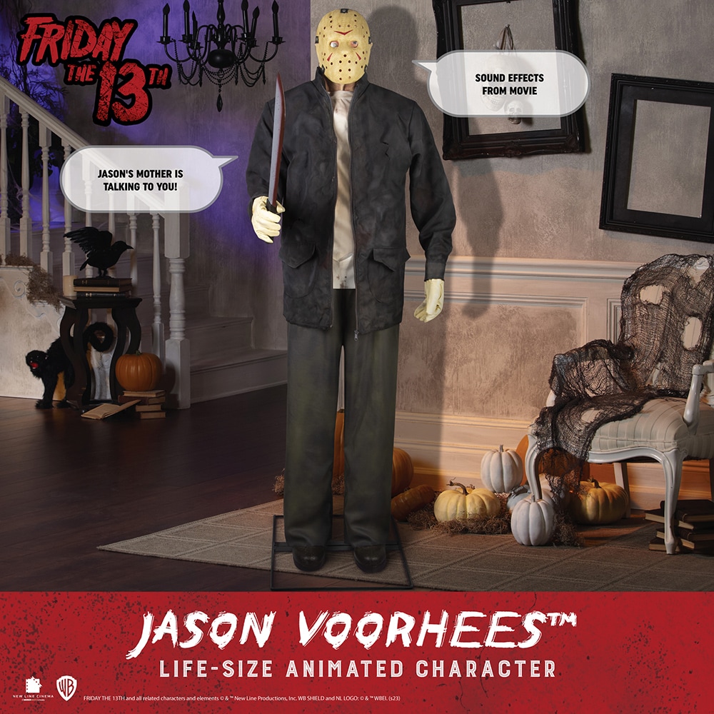 Friday The 13th Jason Vorhees Halloween Life Size Animated Prop 6'3 FAST  SHIP 191245222187