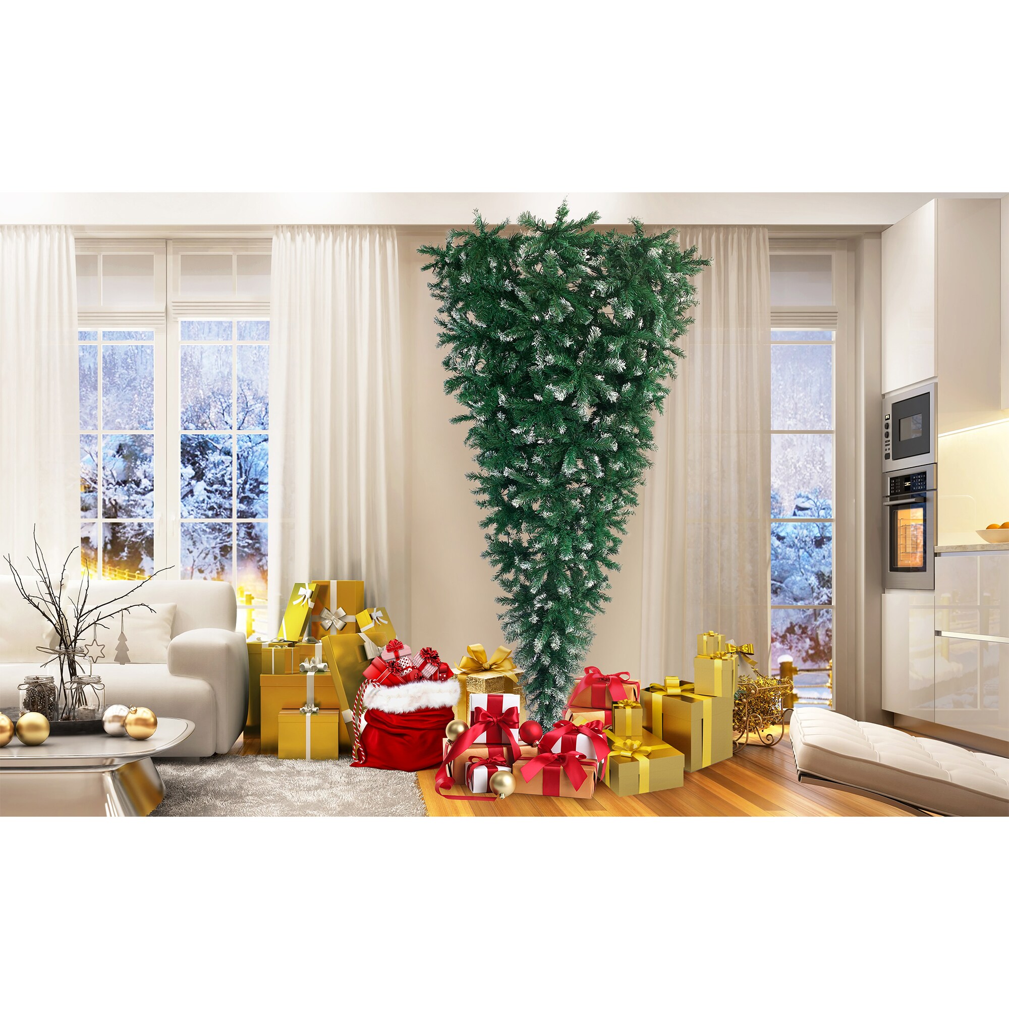 WELLFOR GG-293824AAF Artificial-Christmas-Trees - View #4
