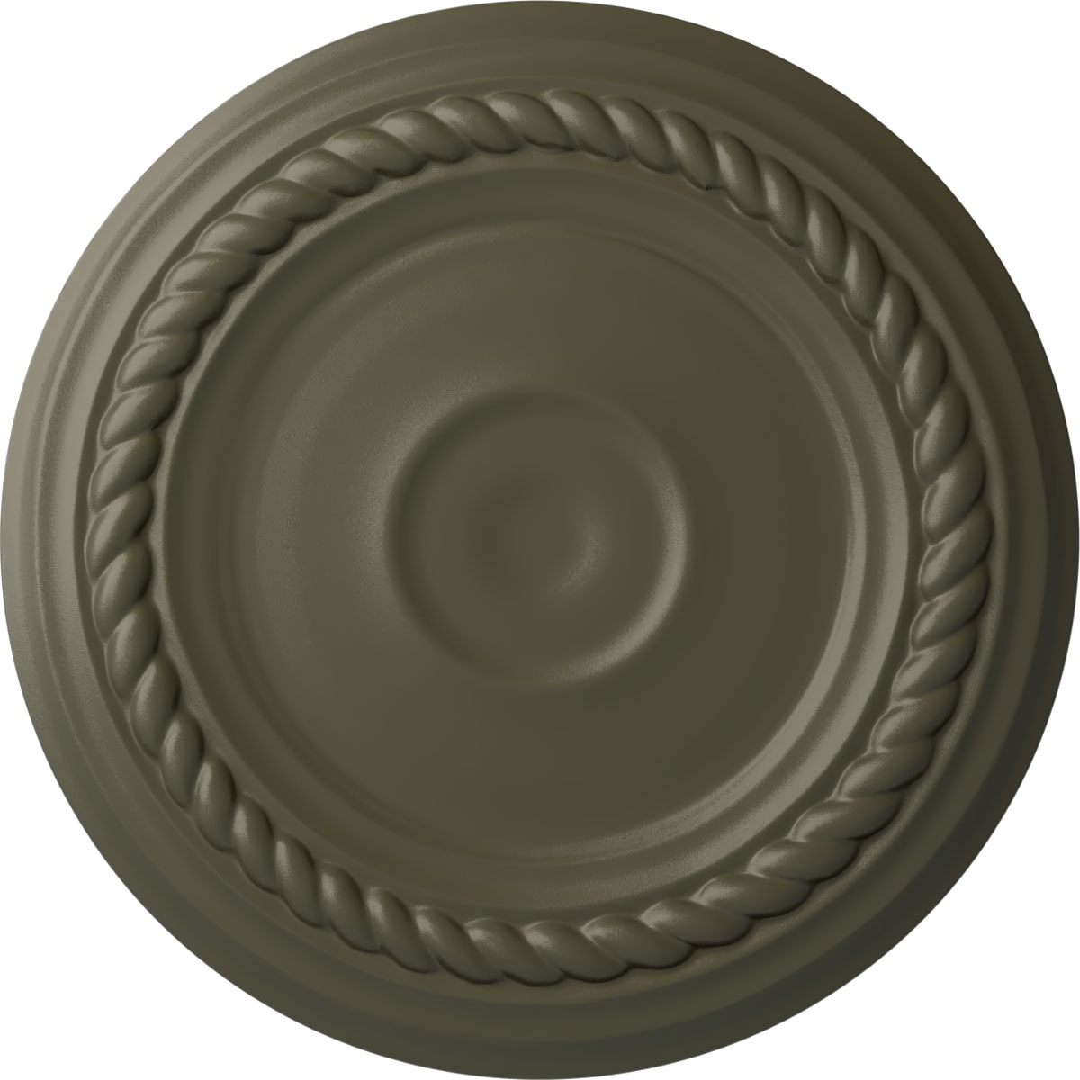 Ekena Millwork CM07ALWHF Small Alexandria 7.875-in W x 7.875-in L Painted Witch Hazel Polyurethane Whole Ceiling Medallion