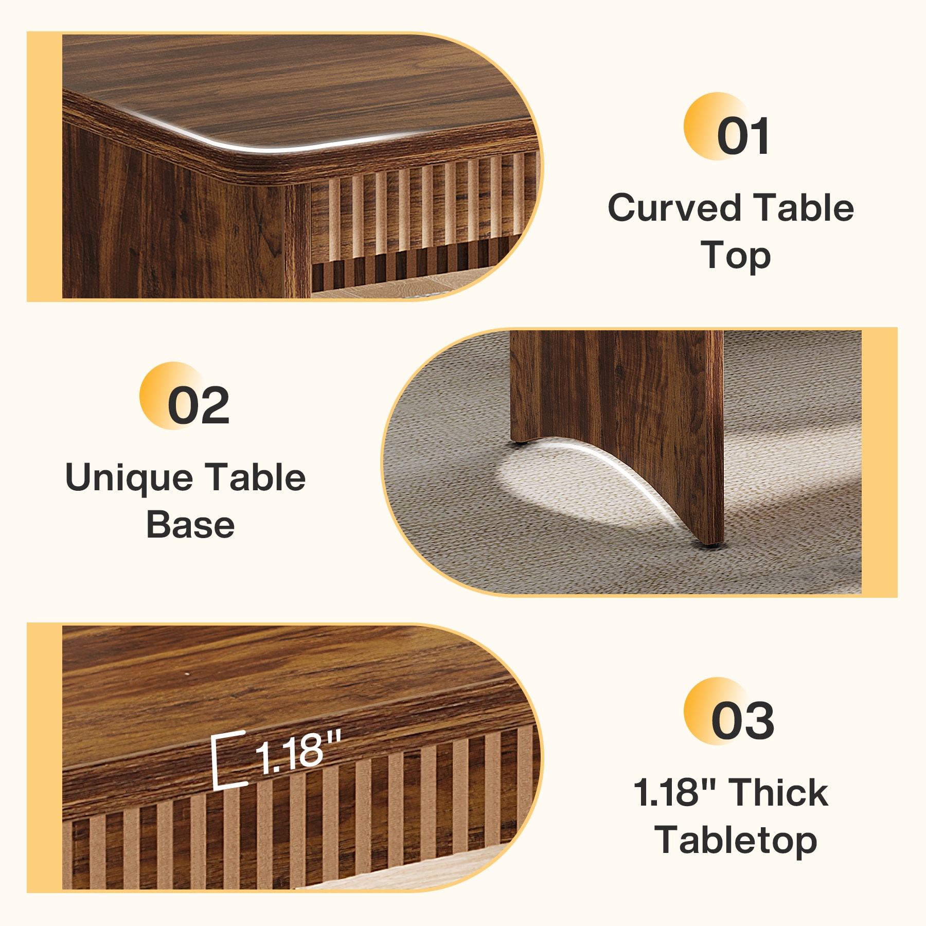 Fnova LWTJ-F1996 Dining-Tables - View #4