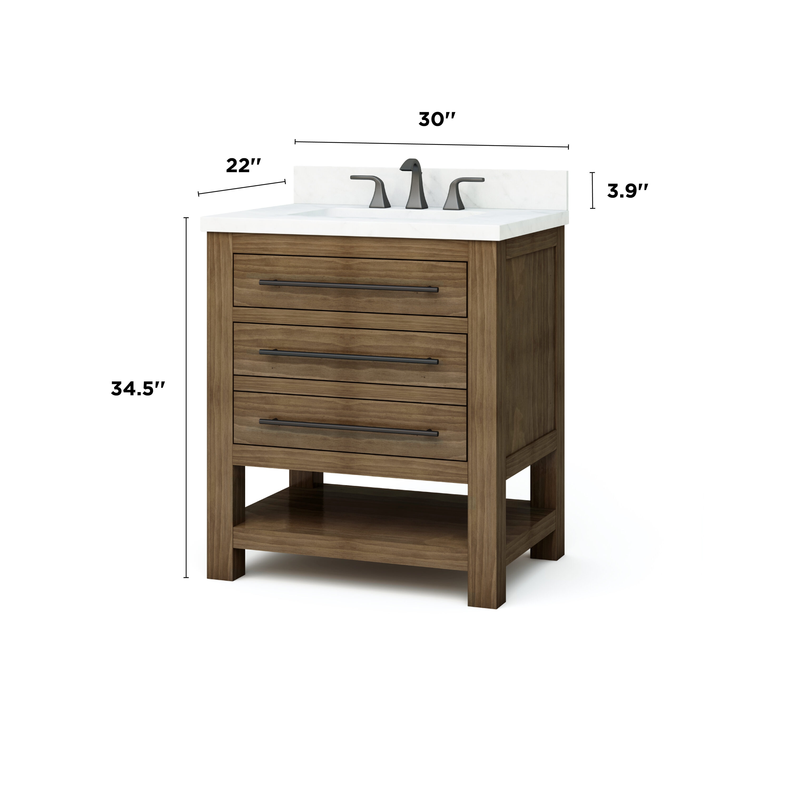 allen + roth WSLW30IFV Bath-Vanity-Combo - View #6