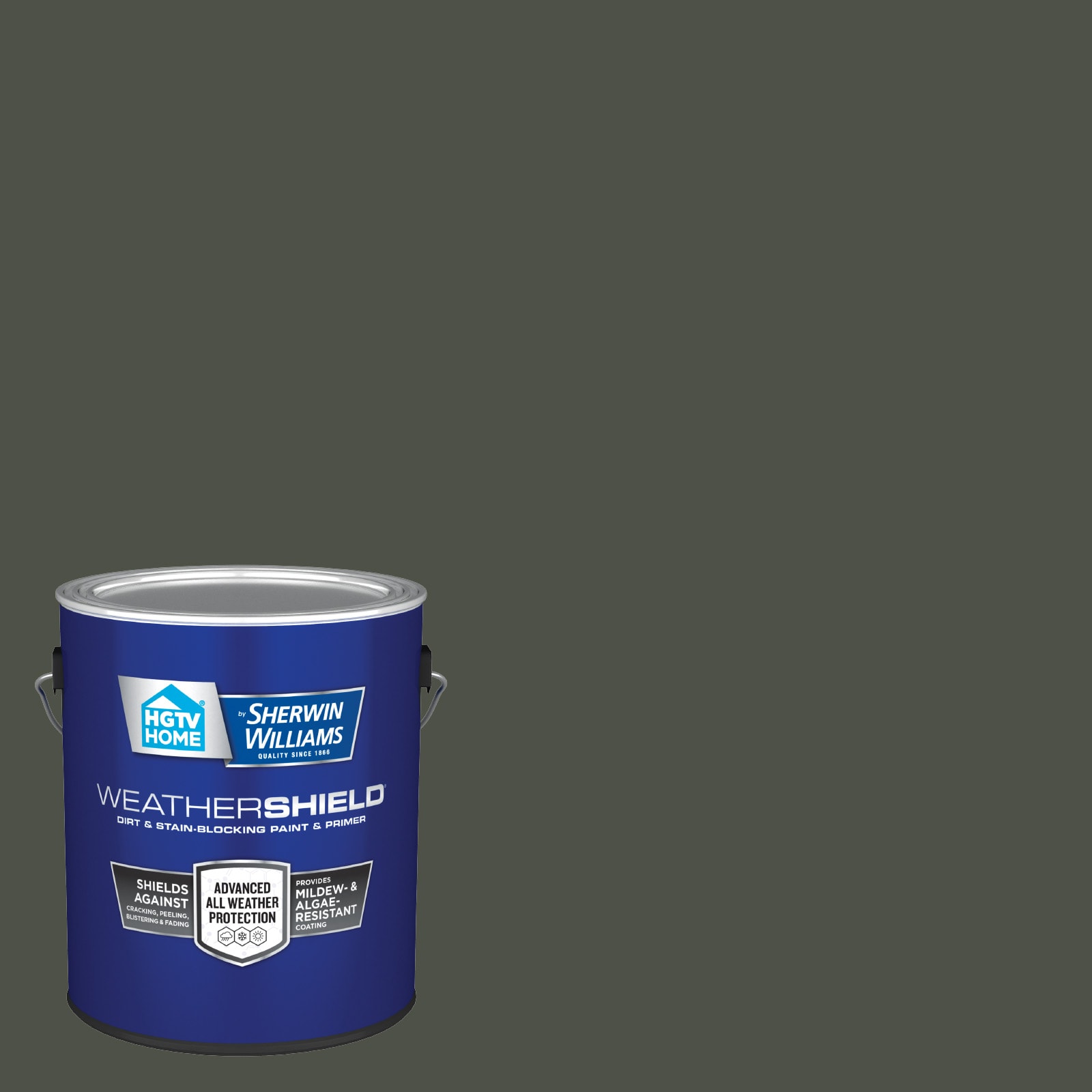 HGTV HOME by Sherwin-Williams HGSW3261-636321 Weathershield Semi-gloss Shade-Grown HGSW3261 Latex Exterior Paint + Primer ( 1-gallon )