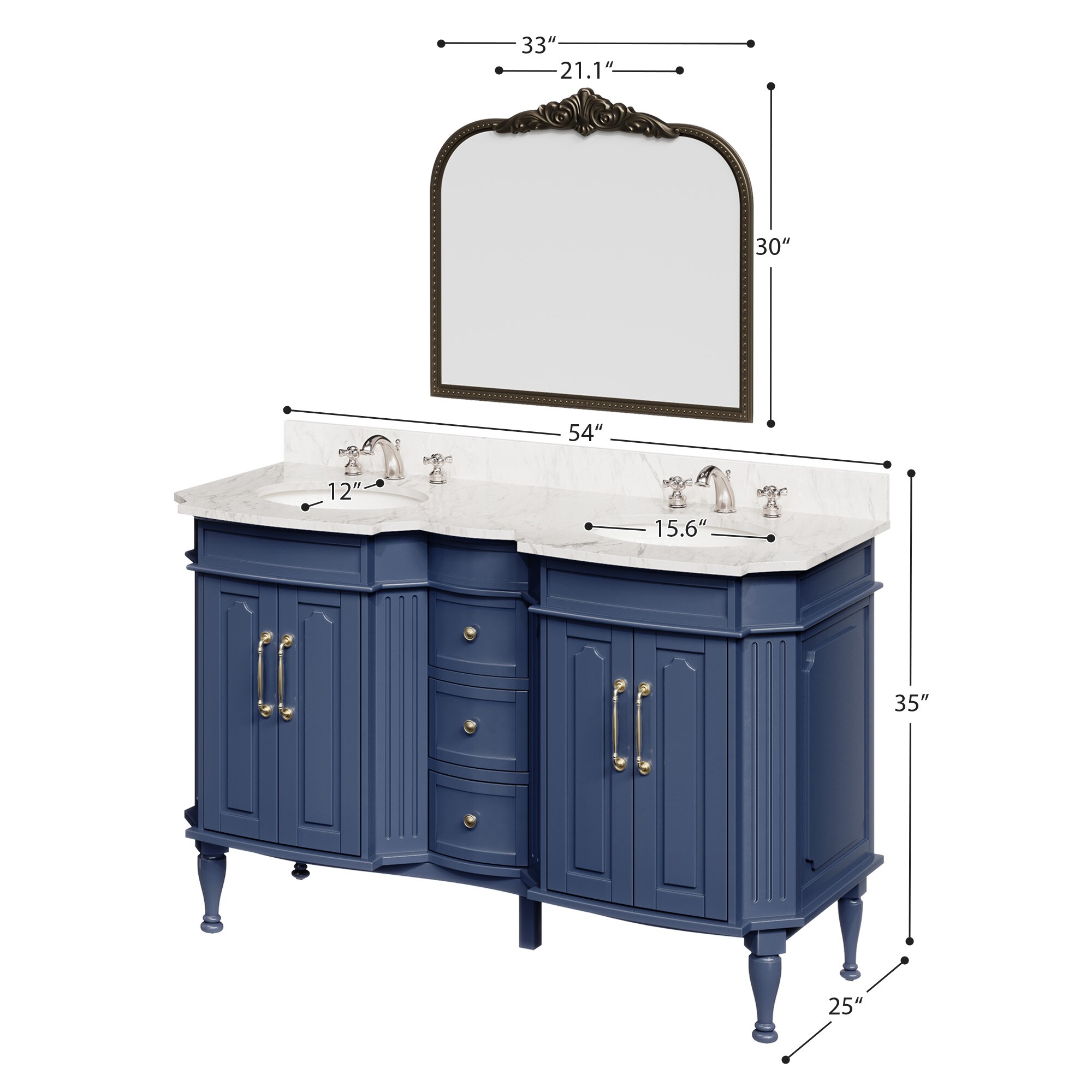 VOUA SAF-DSRCJ-BE Bath-Vanity-Combo - View #9