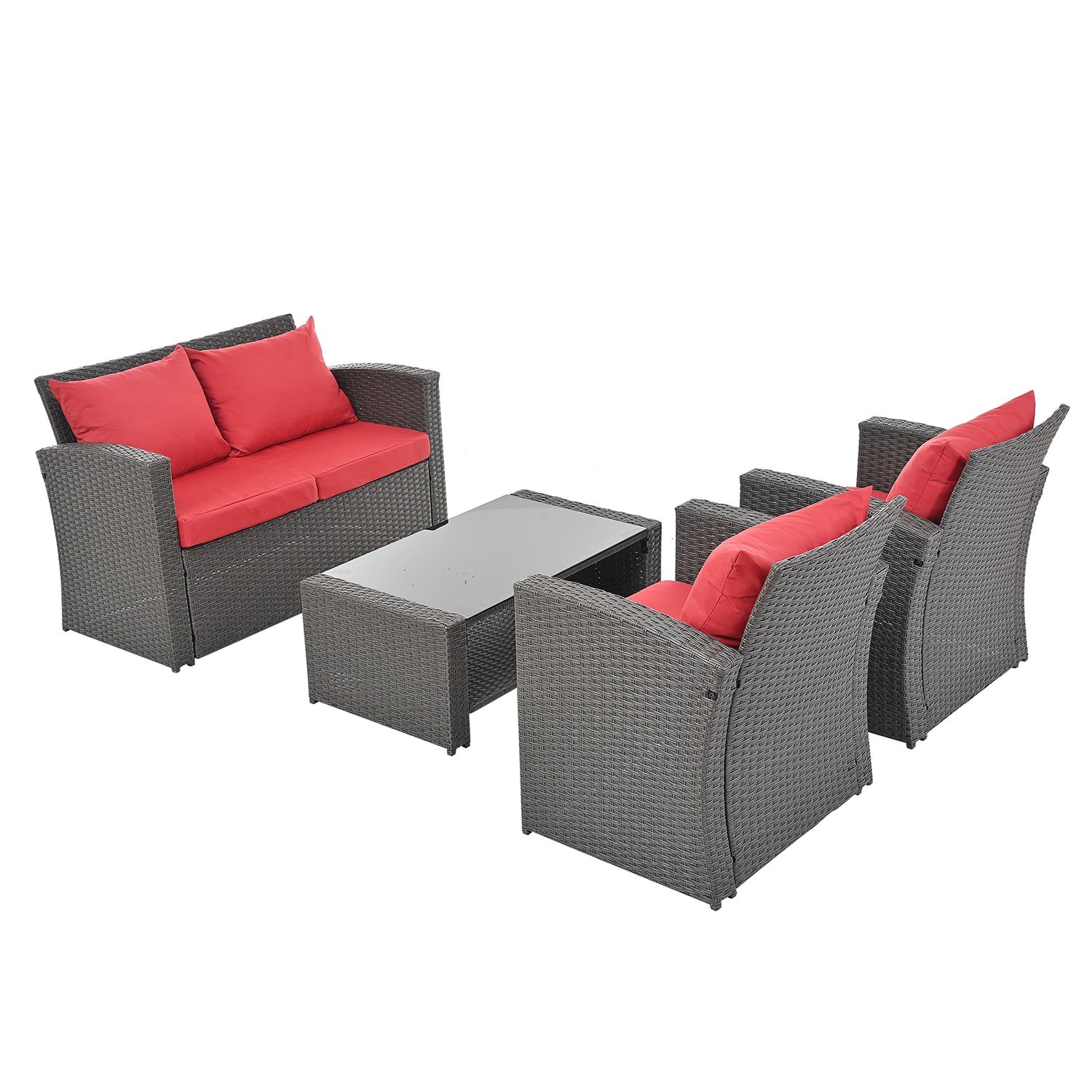 SINOFURN SYB790010RD Patio-Conversation-Sets - View #2