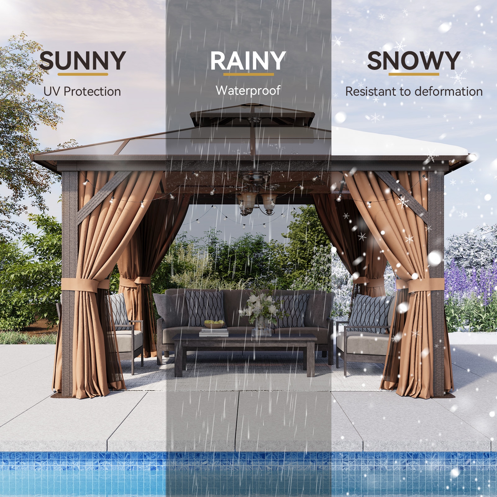 AOXUN SG301YE01A-QF Wood-Resin-Gazebos - View #8