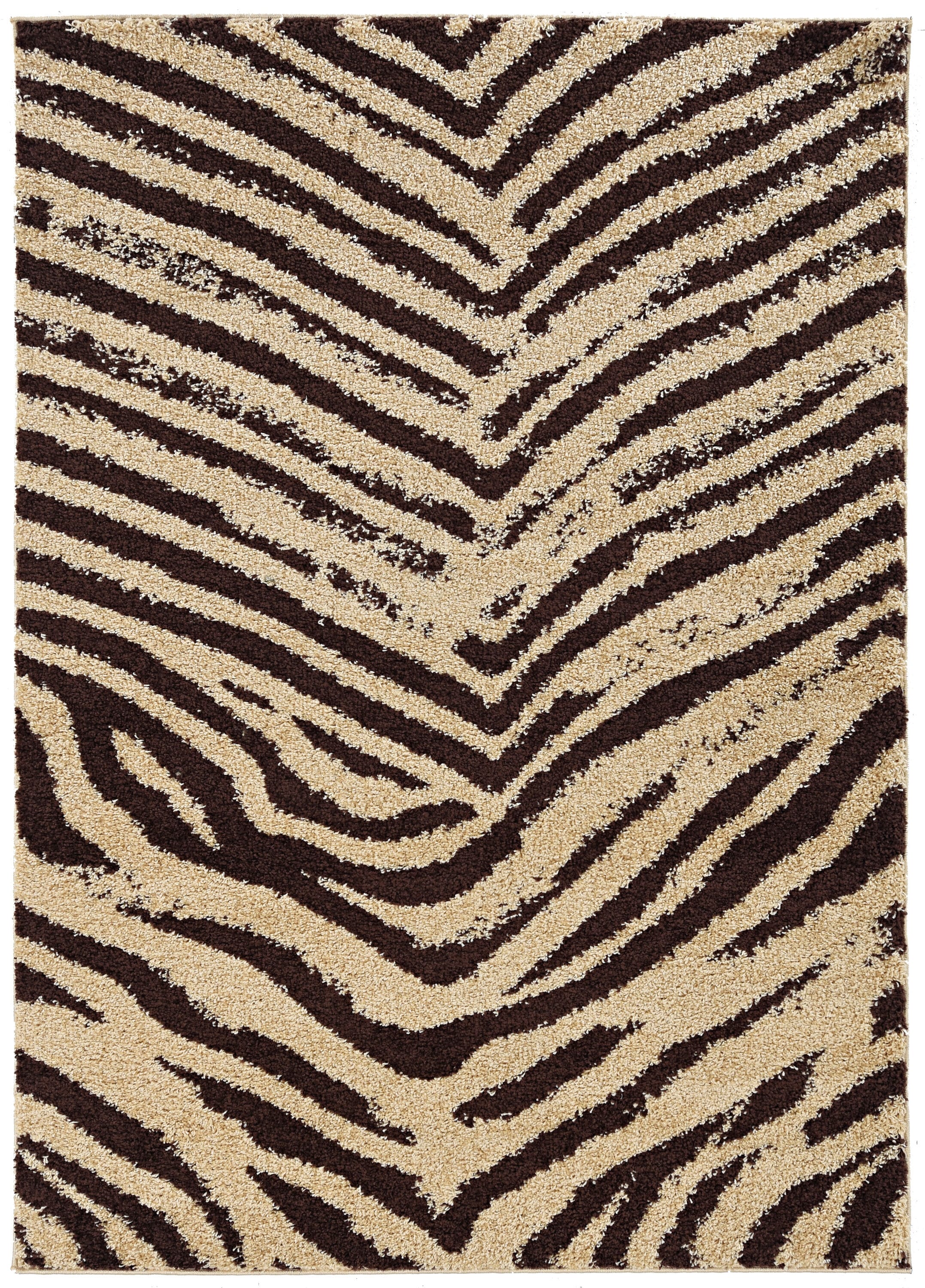 Linon RUGMC0781 Moroccan 8 x 10 (ft) Loomed Polypropylene Sahara camel/brown Rectangular Indoor Geometric Area rug