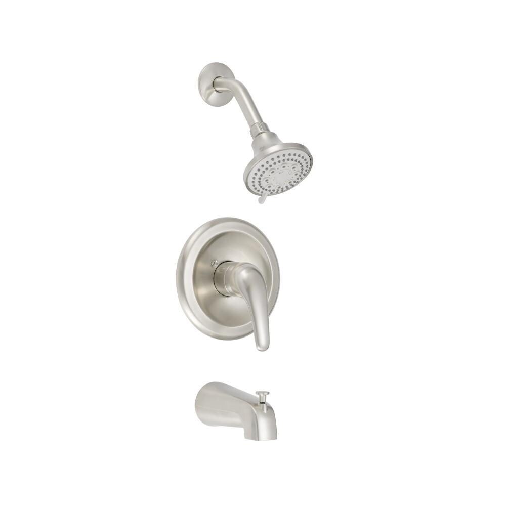 Middleton Single-Handle 5-Spray Tub and Shower Faucet in Satin Nickel (Valve Included)