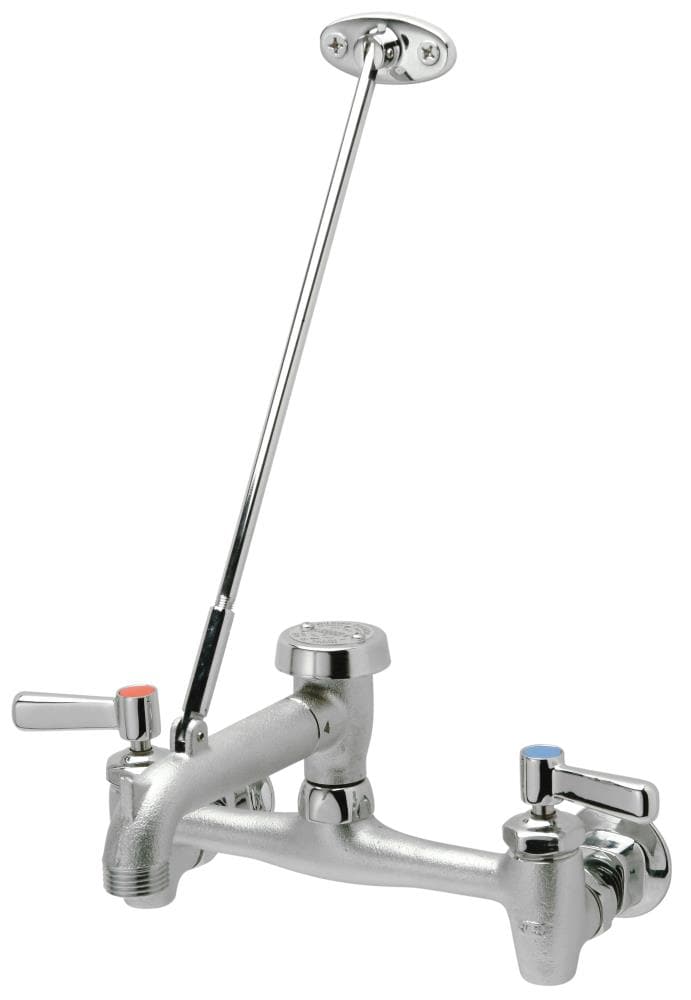 Zurn Z843M1-RC AquaSpec Polished Chrome 4-in centerset 2-handle Low-arc Commercial/Residential Handle Bathroom Sink Faucet