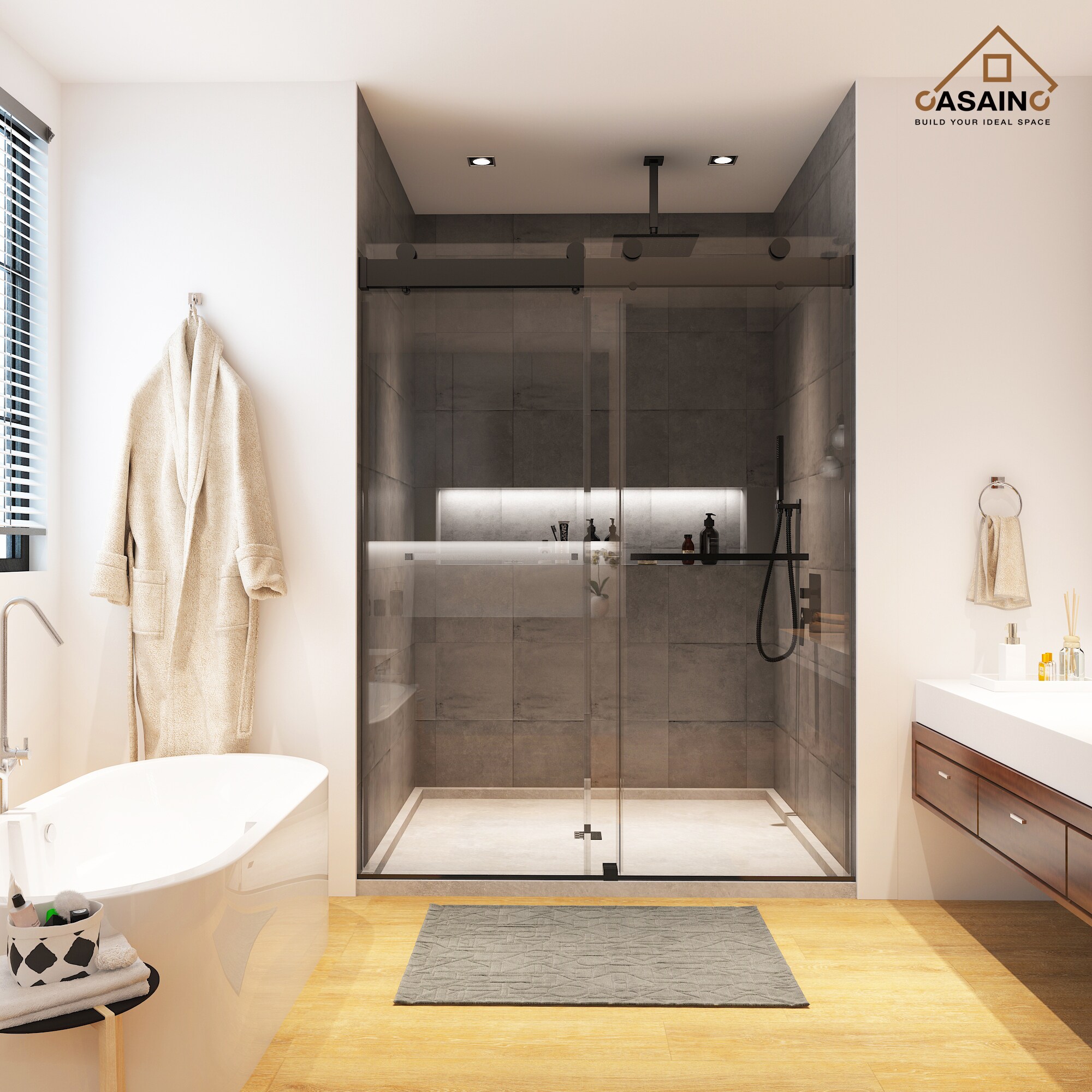 CASAINC CAMB03-60 Shower-Doors - View #3