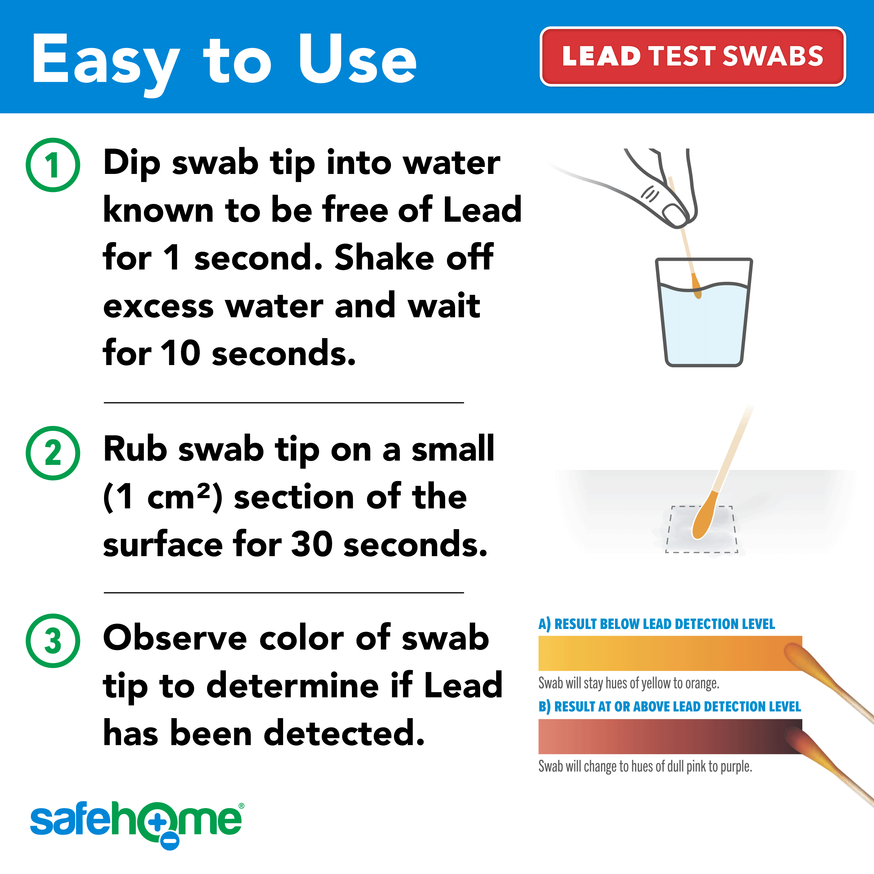 Safe Home LOW-SH-PBSDIY10 Lead-Test-Kits - View #3
