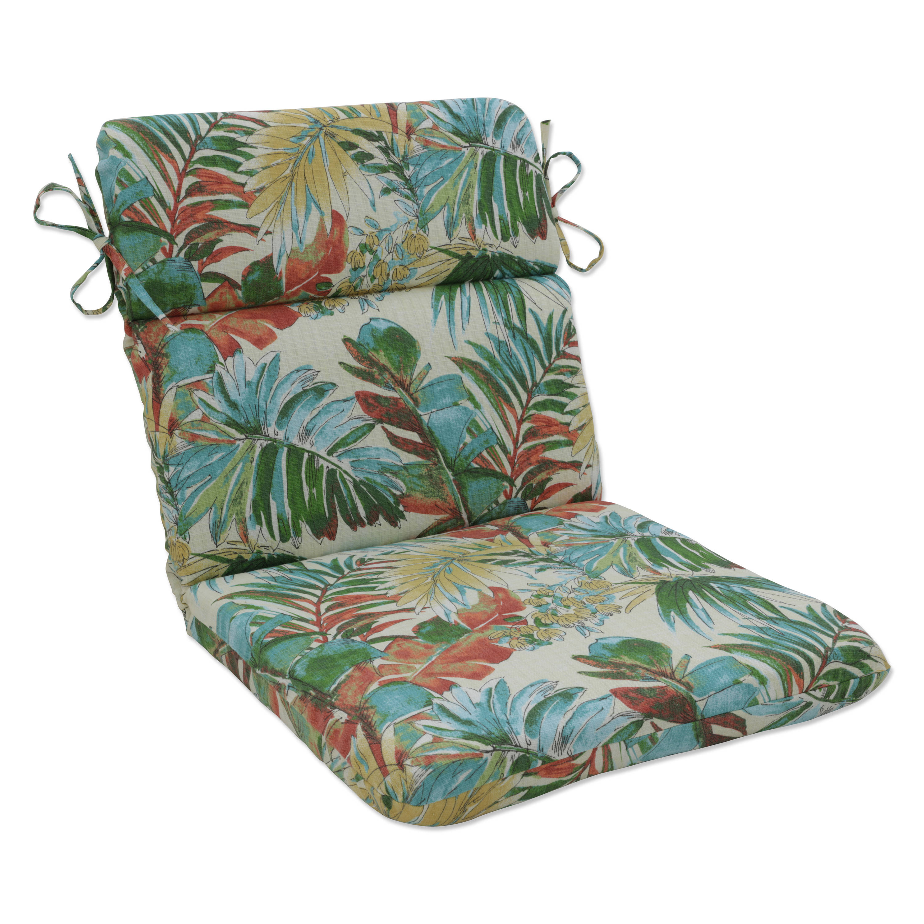 Pillow Perfect Blue Patio Chair Cushion at Lowes.com