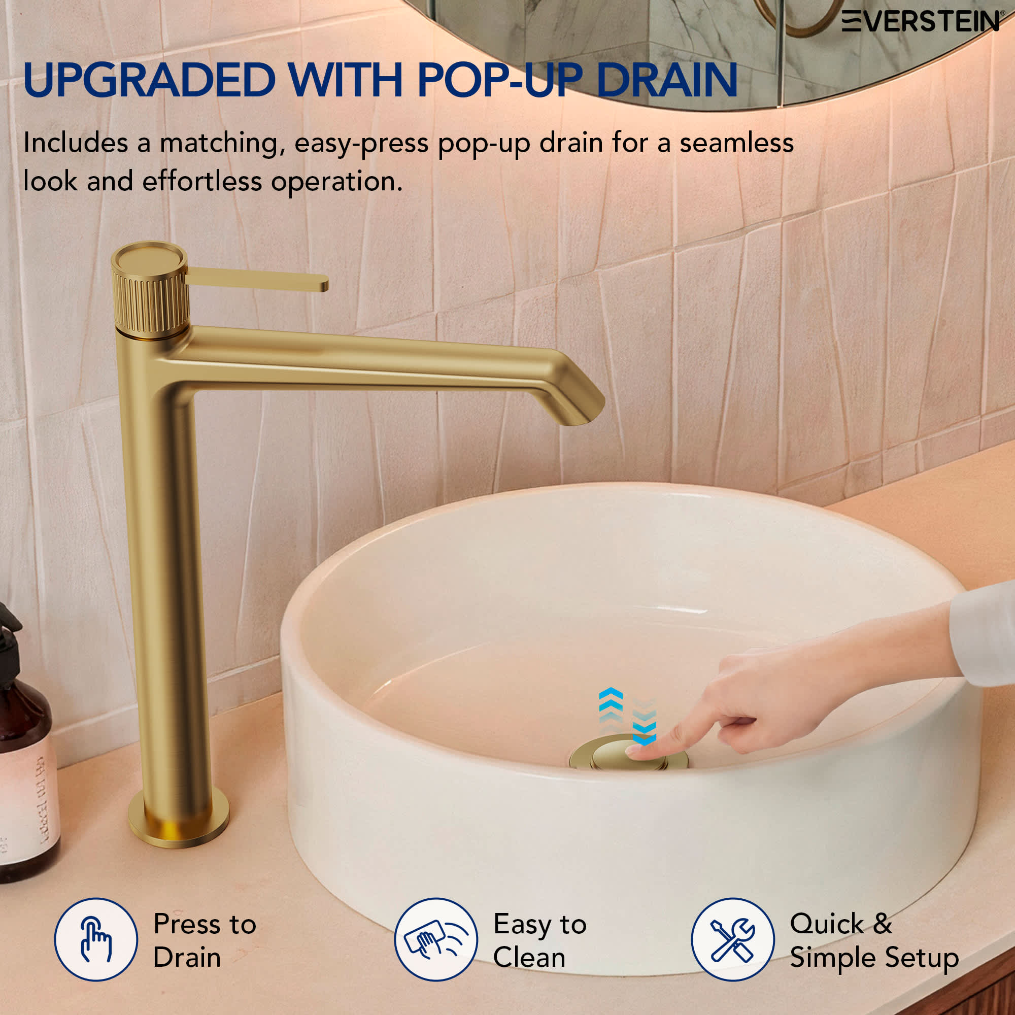EVERSTEIN SFS-1314B-GD Lavatory-Faucets - View #7