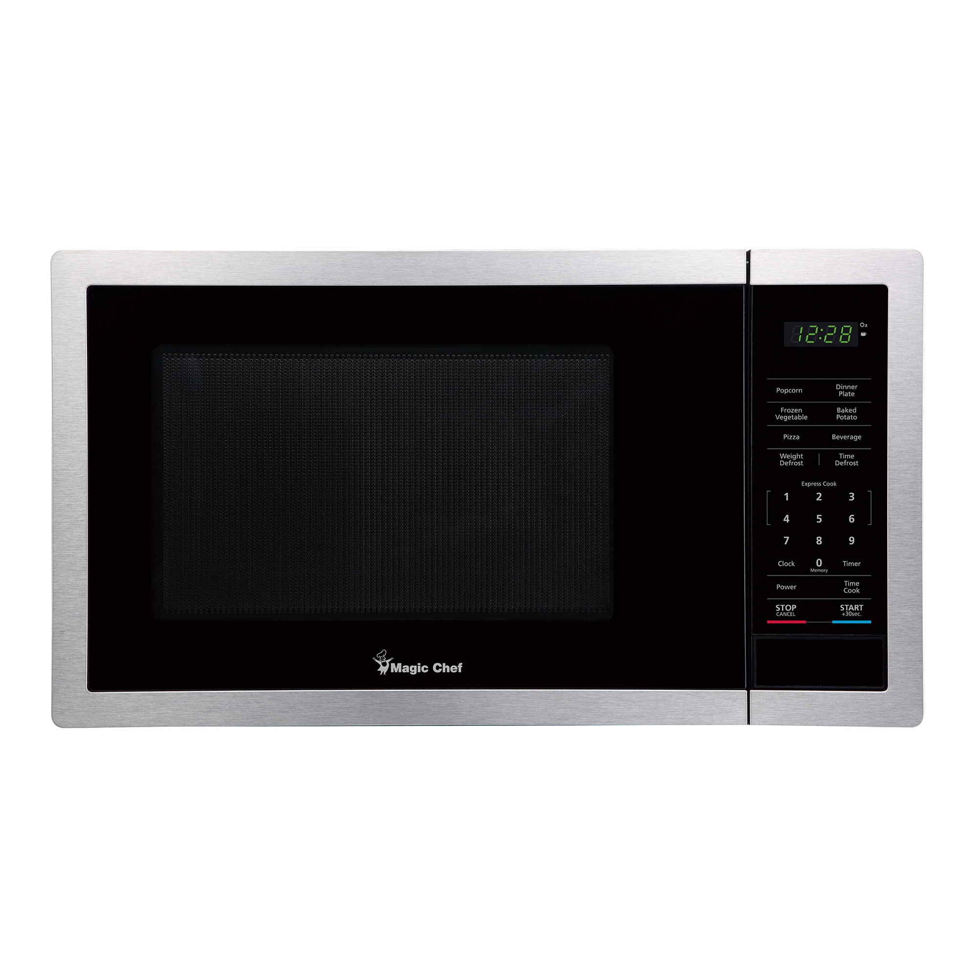 0.9 cu ft Stainless Steel hot Countertop Microwave