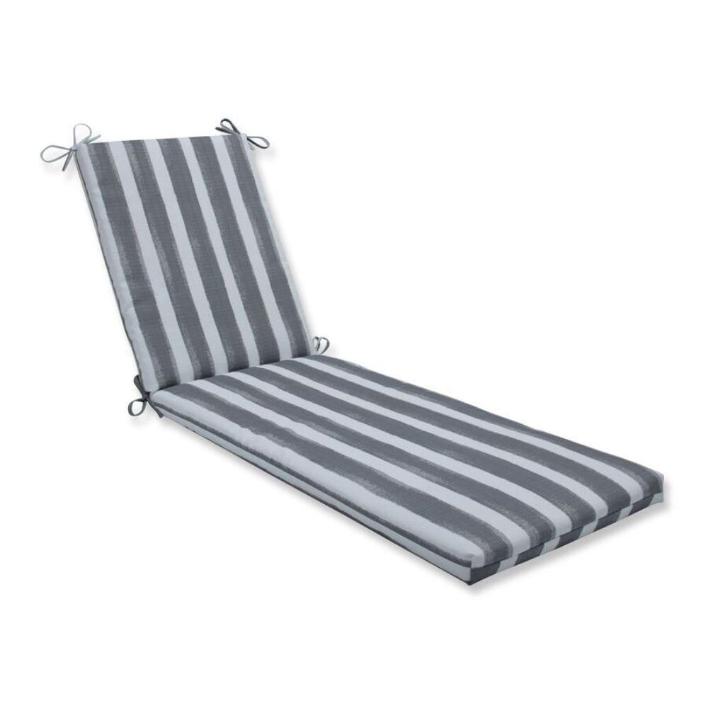 Pillow Perfect Nico Sea Salt Grey Patio Chaise Lounge Chair Cushion at ...