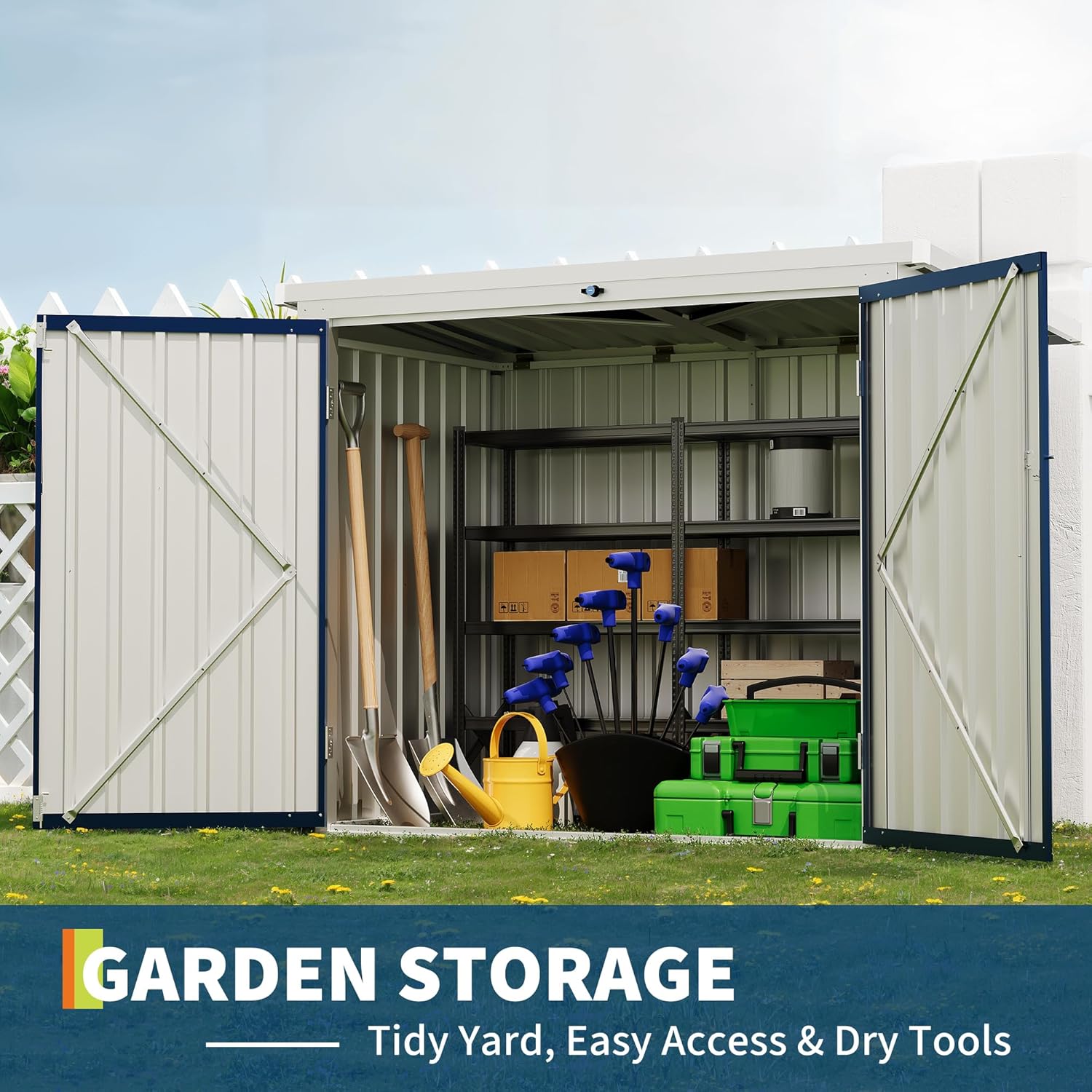 Garvee LMY-PPG-3436HVPQ Metal-Storage-Buildings-Sheds - View #6