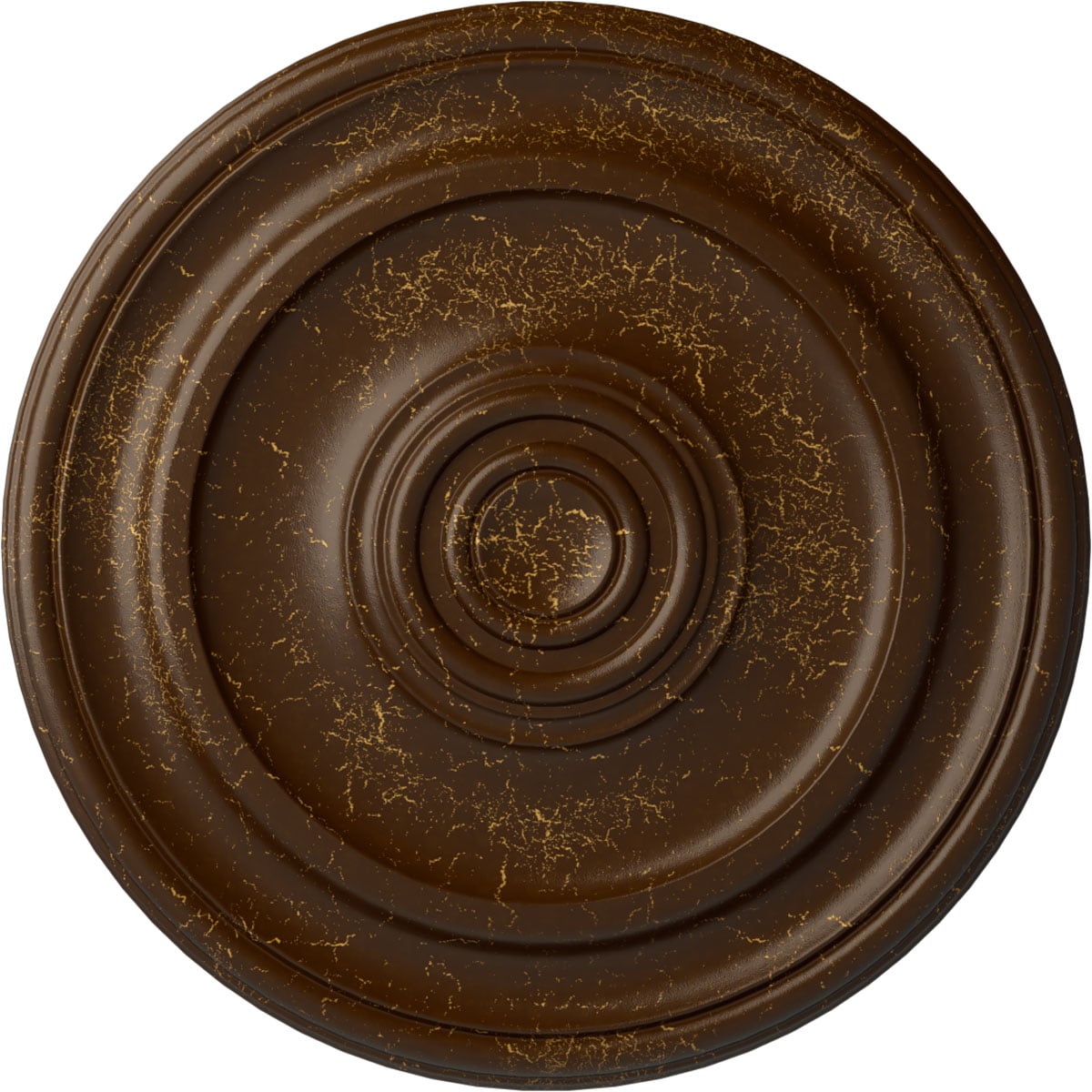 Ekena Millwork CM20KPRBC Kepler Traditional 19.75-in W x 19.75-in L Root Beer Crackle Polyurethane Ceiling Medallion