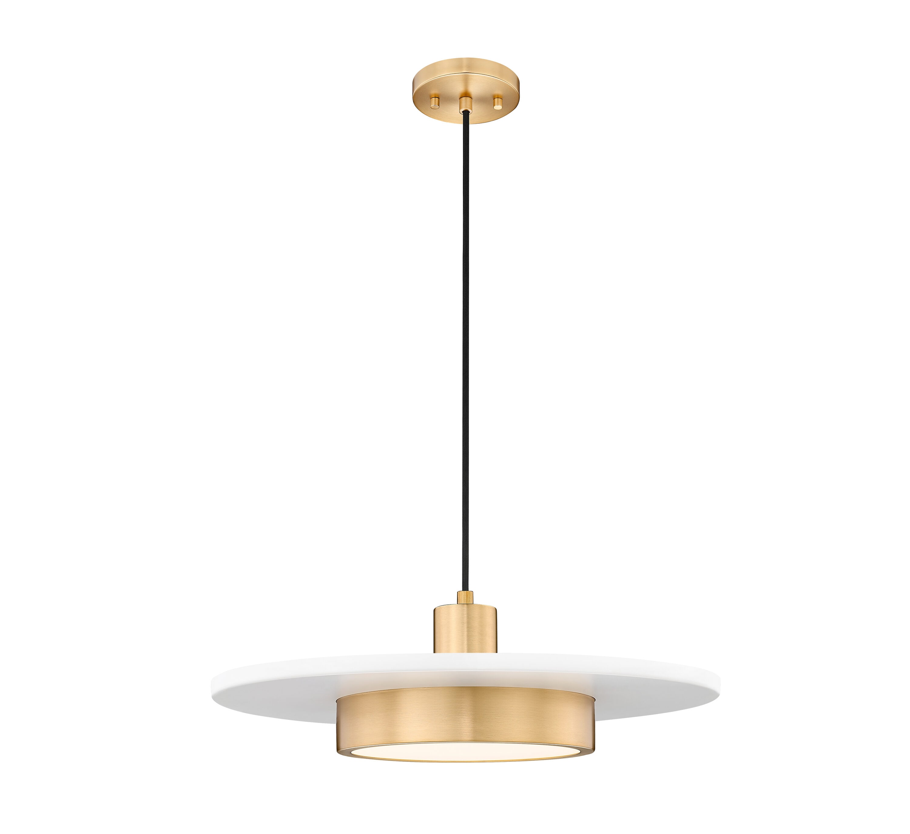 Z-Lite Ludo Matte White + Modern Gold 20 in 1 Light Pendant
