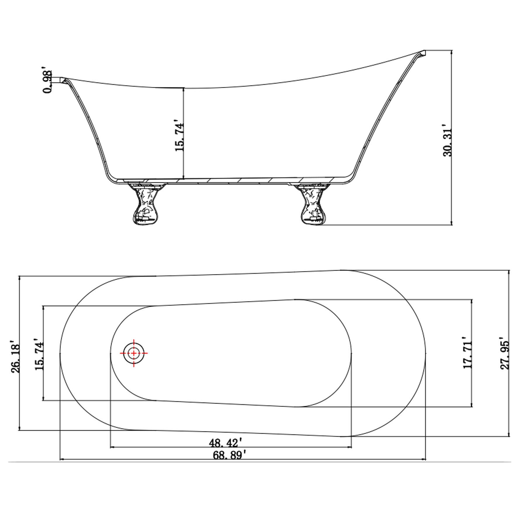 AKDY BT0221-23 bathtubs - View #8