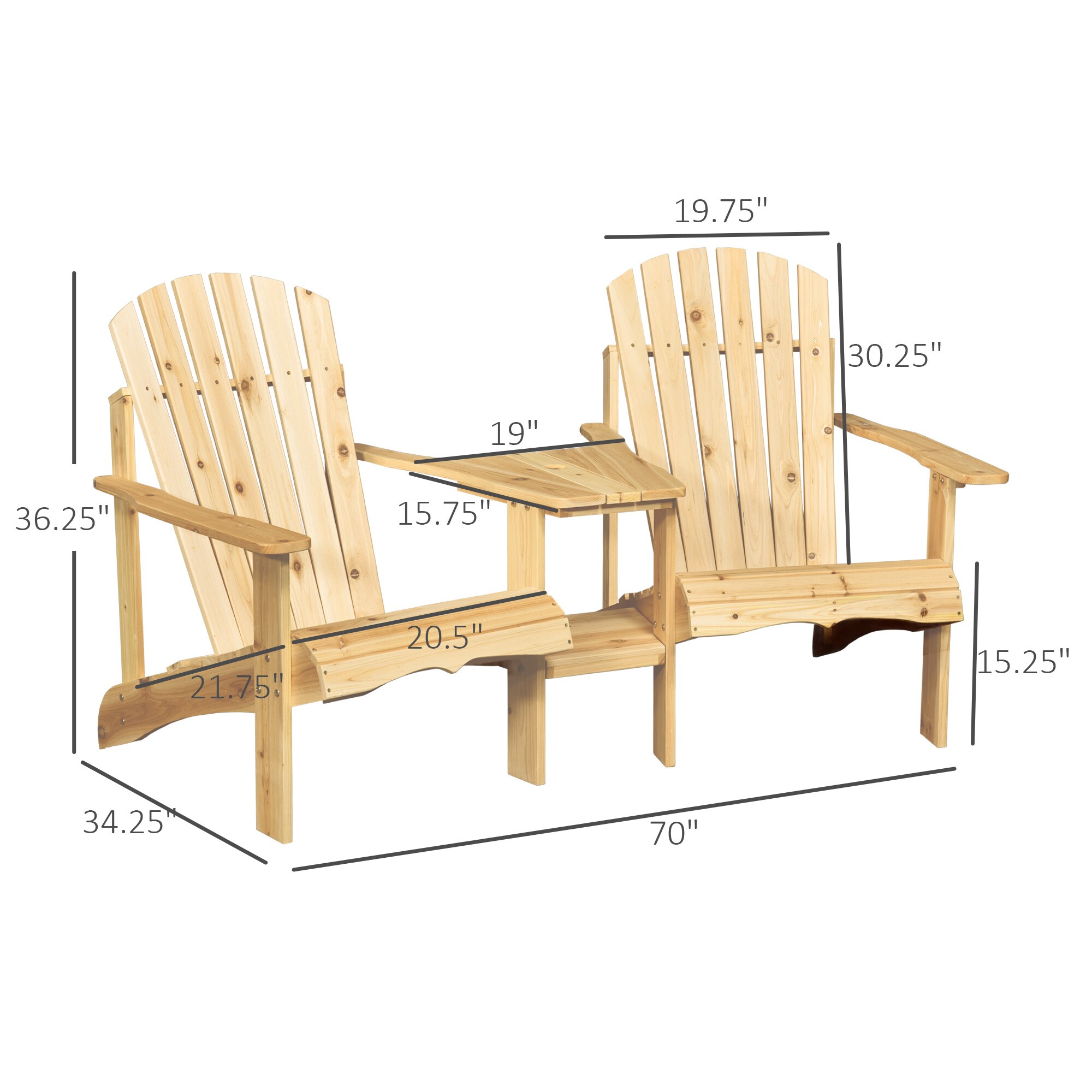 Forclover HYFE-70605WH Patio-Conversation-Sets - View #3
