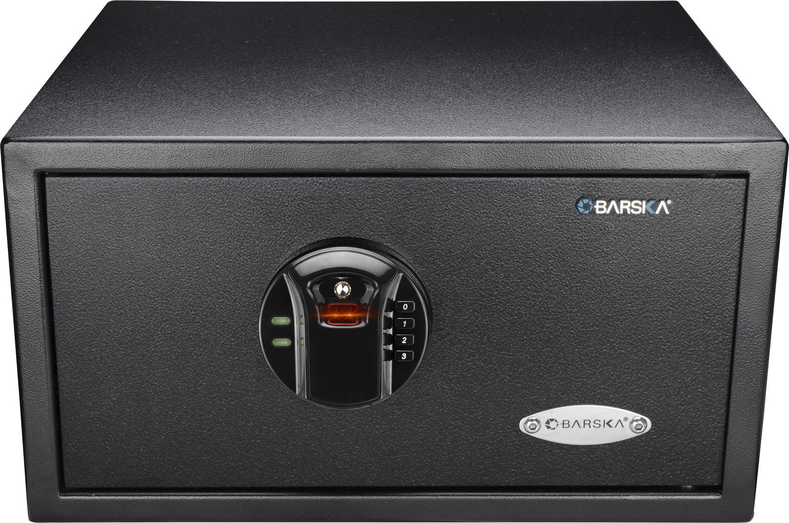 Black Steel Biometric Digital Keypad Safe with Fingerprint Scanner