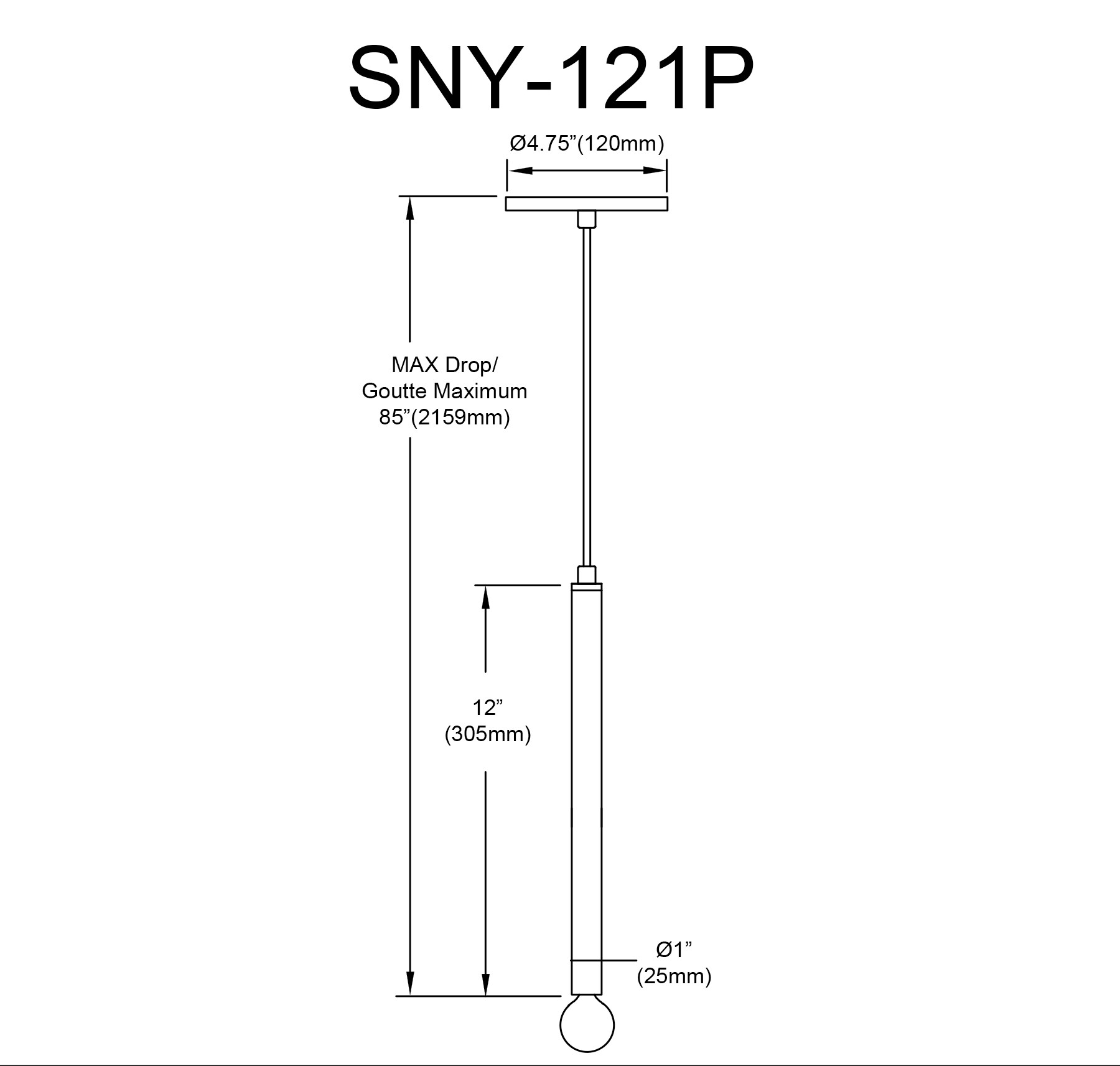 Dainolite SNY-121P-MB Pendant-Lights - View #4