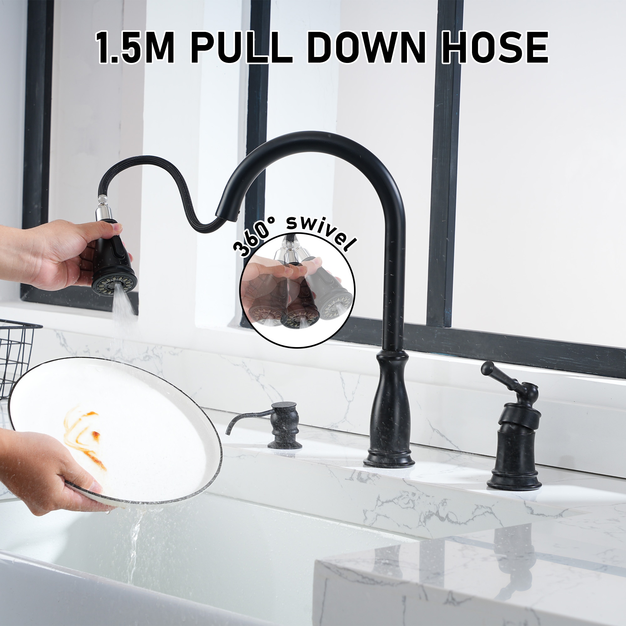 Clihome DG-KF26MB01 Kitchen-Faucets - View #5