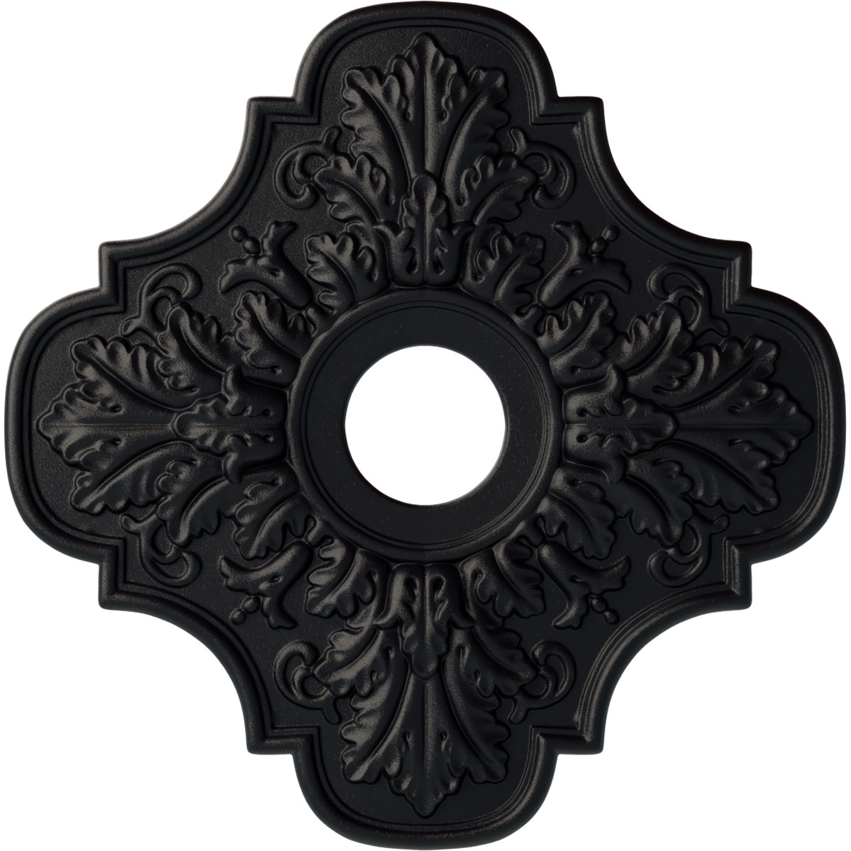 Ekena Millwork CM17PESGS Peralta 17.75-in W x 17.75-in L Painted Steel Gray Polyurethane Whole Ceiling Medallion