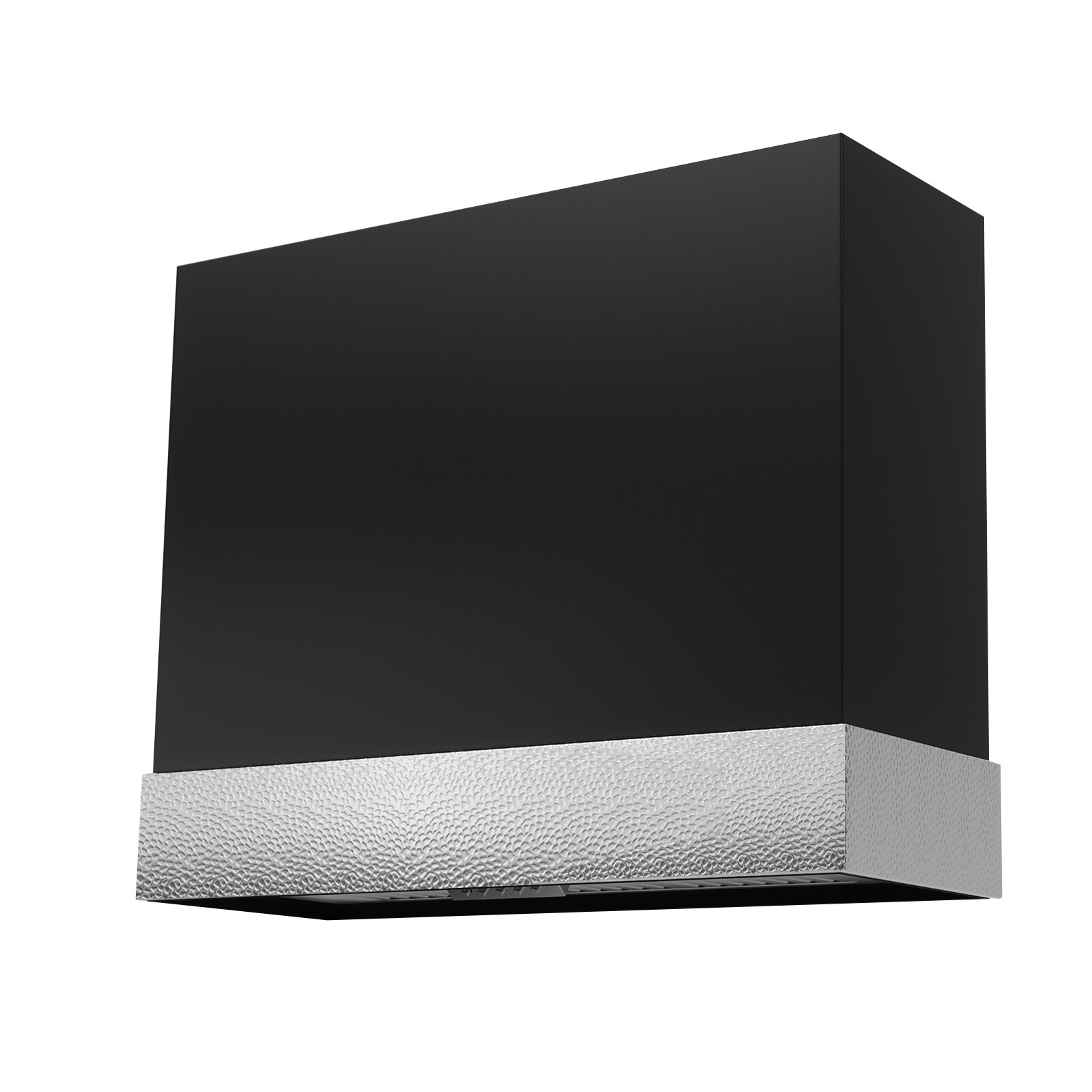 Akicon AK-HS36HD-JBN 36 inch Ducted 600-CFM Black with Nickel Wall-Mounted Range Hood with Charcoal Filter