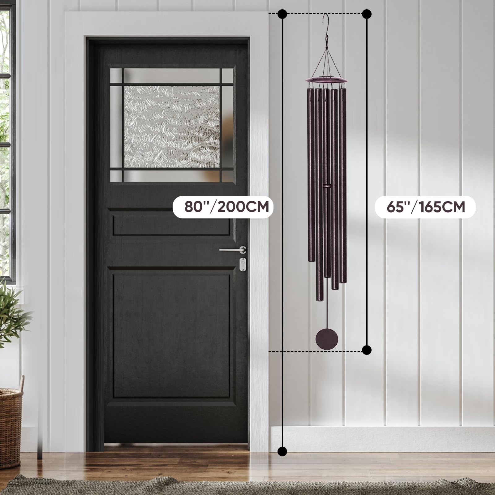 CYIKE Large Wind Chimes for Outside Deep Tone 65 Inch Wind Chimes for ...